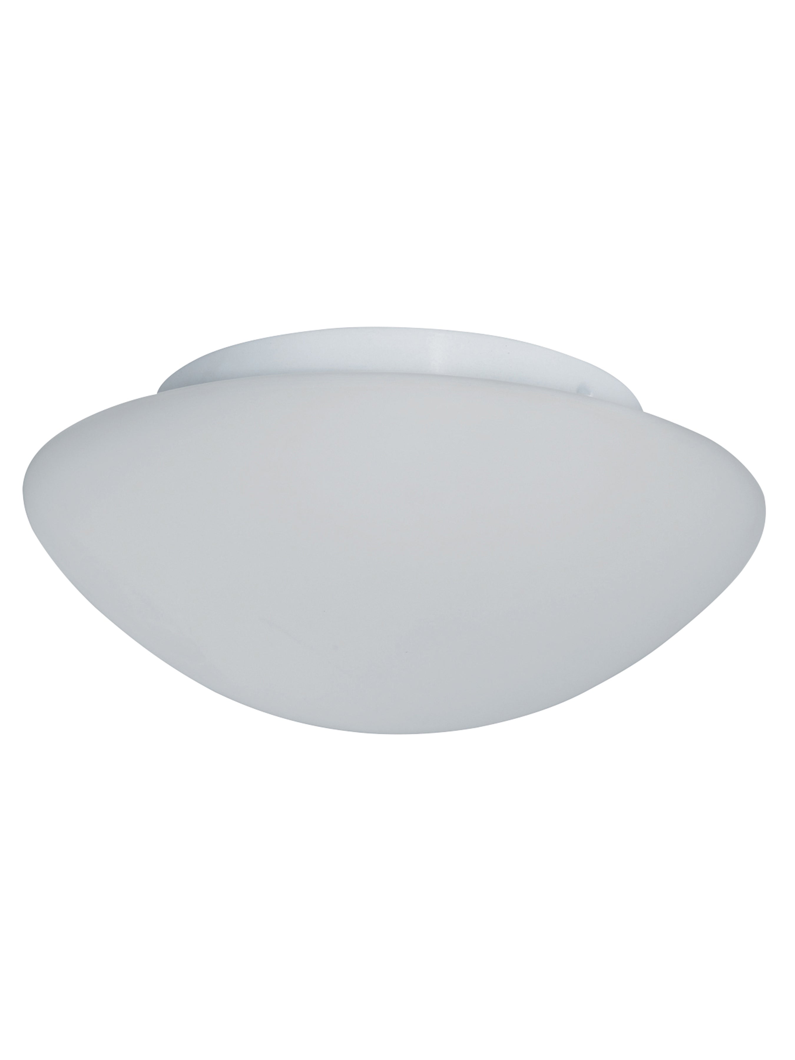 Searchlight Barmouth Bathroom Flush Fitting IP44 2 Light - White Opal Glass 28cm
