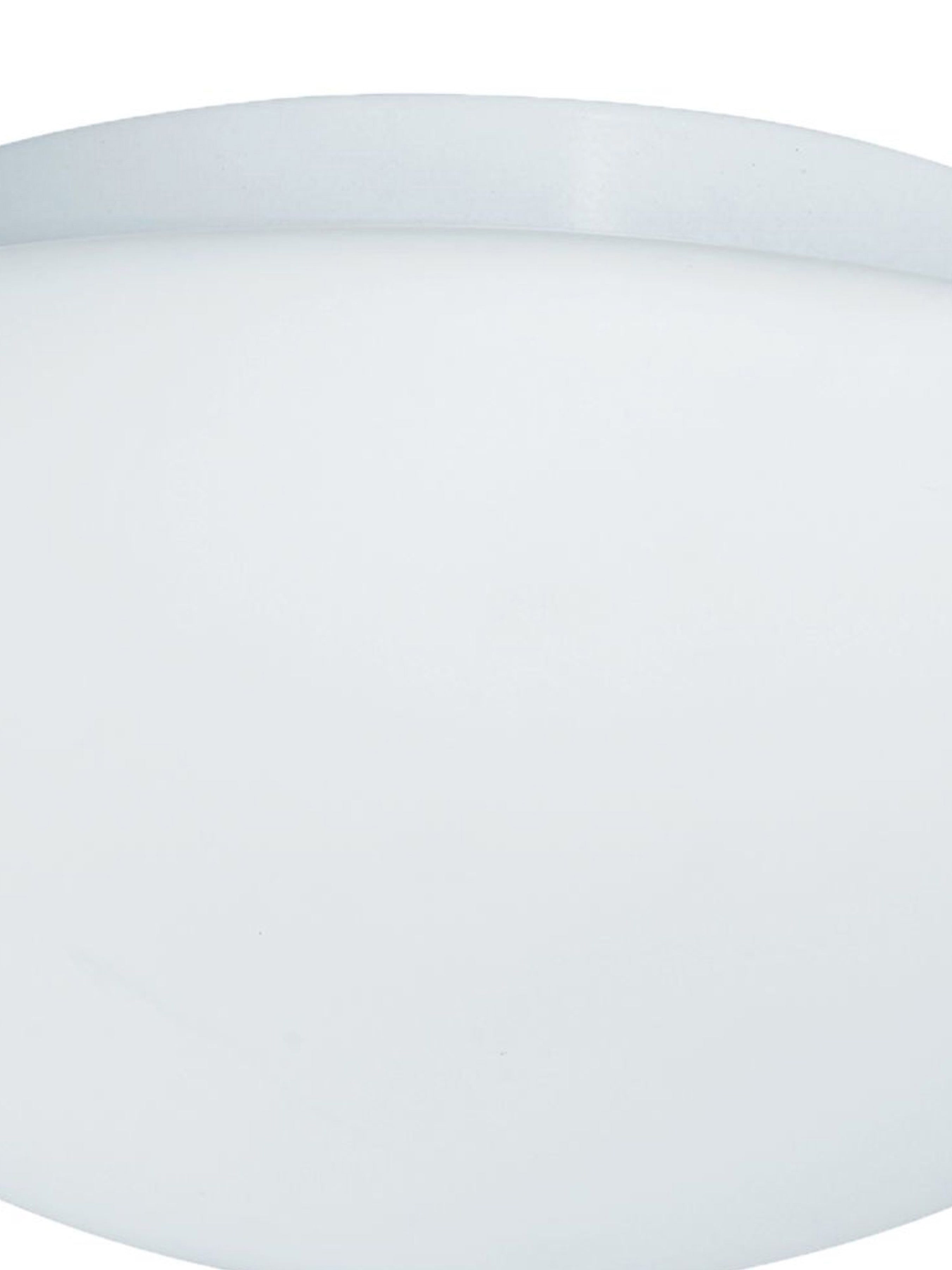 Searchlight Barmouth Bathroom Flush Fitting White Glass - 35cm Diameter IP44