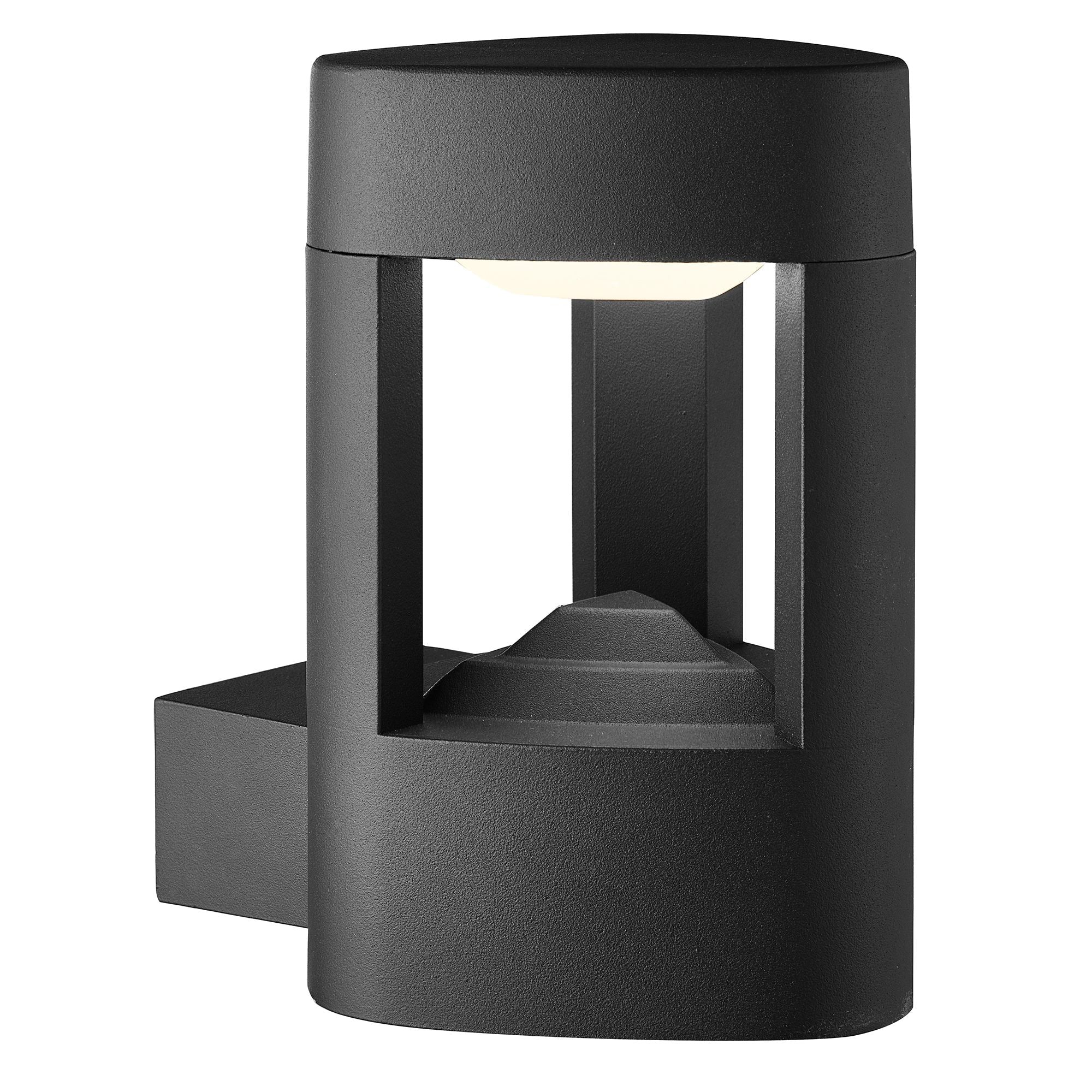 Searchlight Melrose LED Outdoor Wall Light - Dark grey Aluminium - IP44