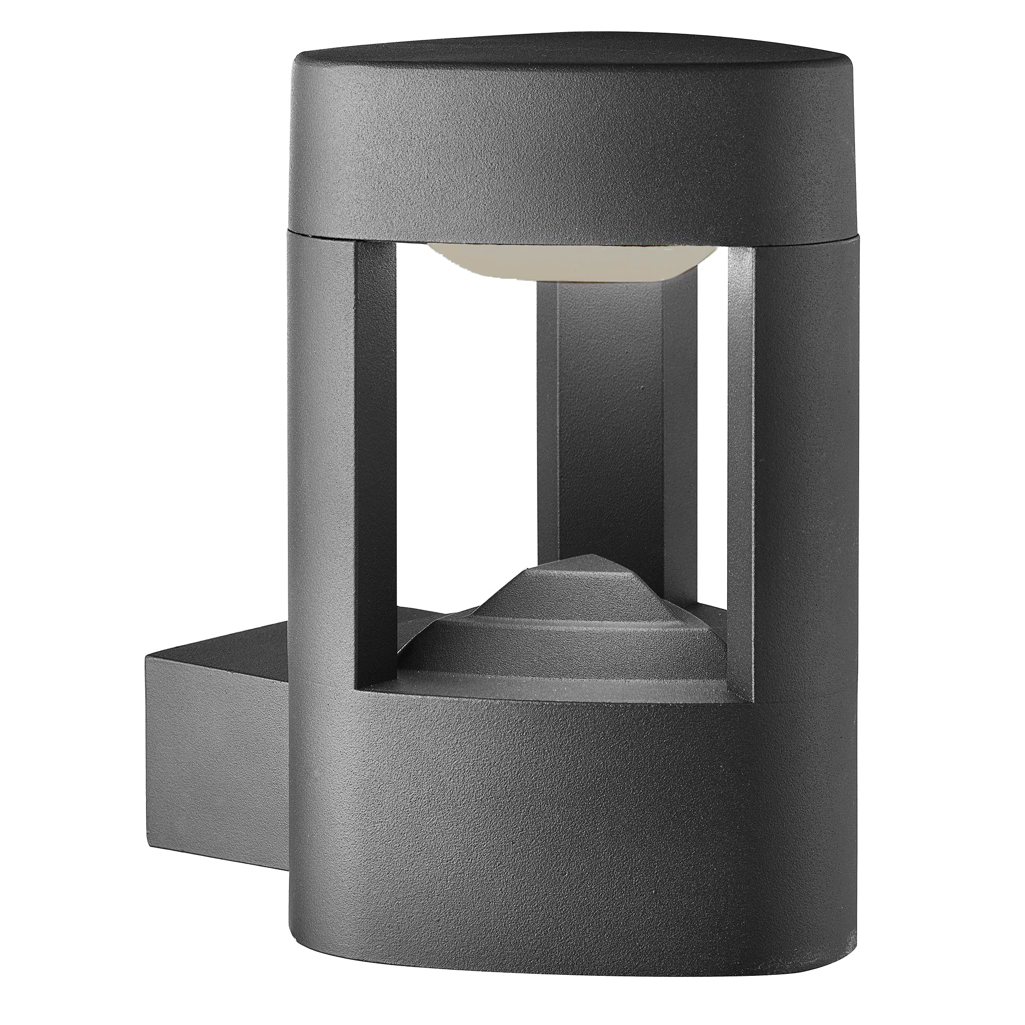 Searchlight Melrose LED Outdoor Wall Light - Dark grey Aluminium - IP44