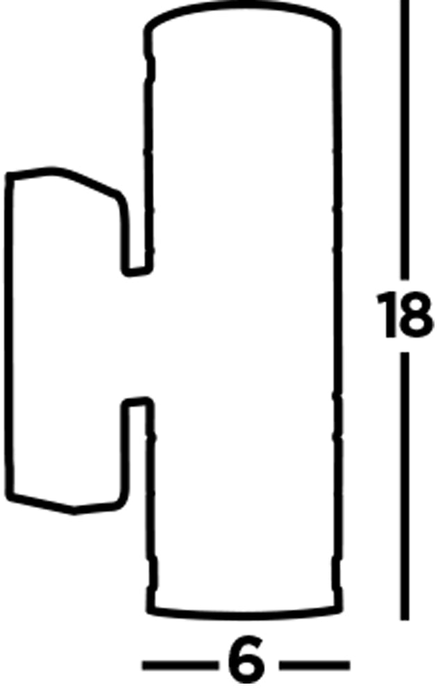 Searchlight Mela LED Outdoor Wall Light - Stainless Steel & Frosted Glass