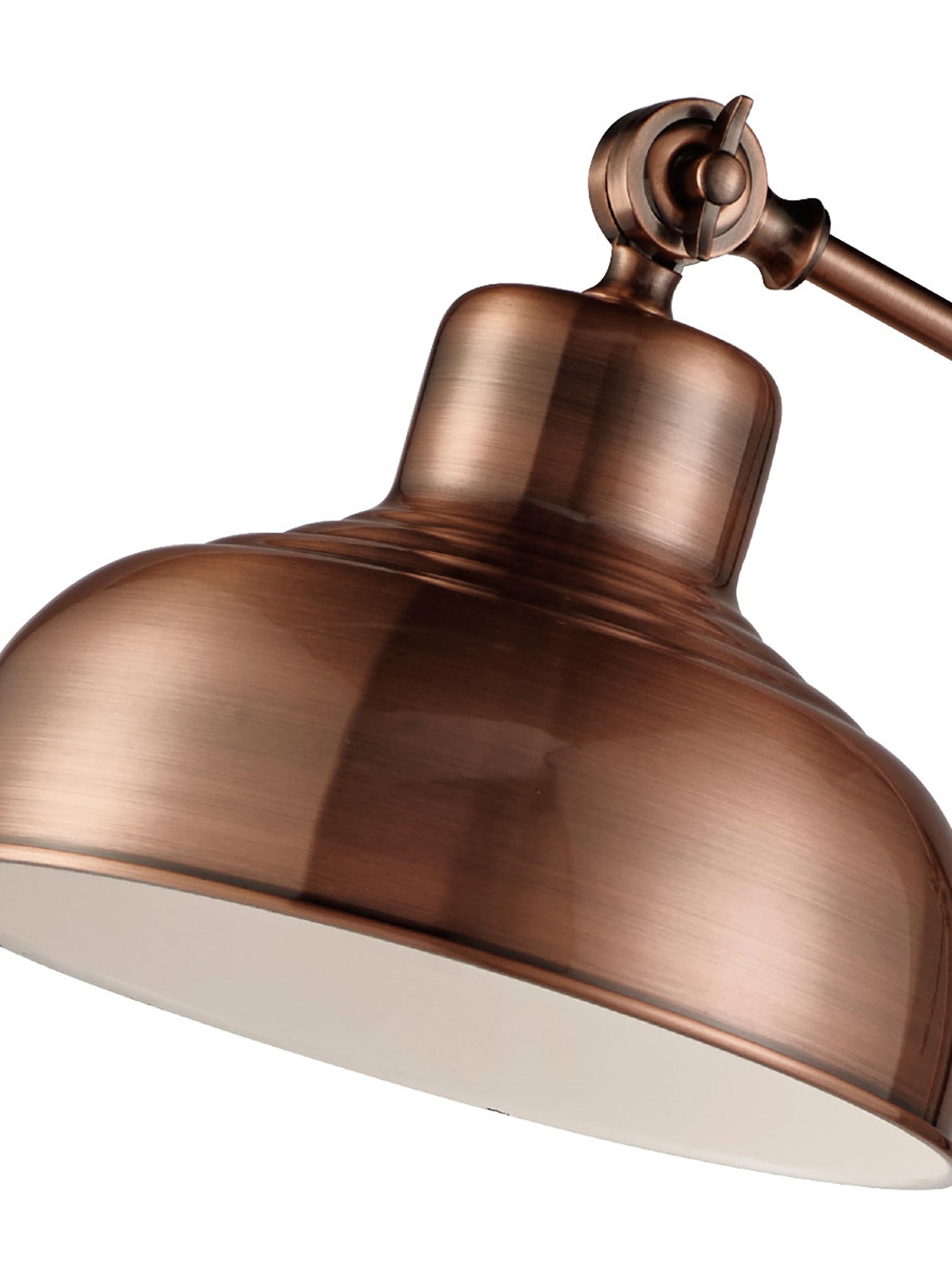 Searchlight Macauley Adjustable Floor Lamp - Antique Copper