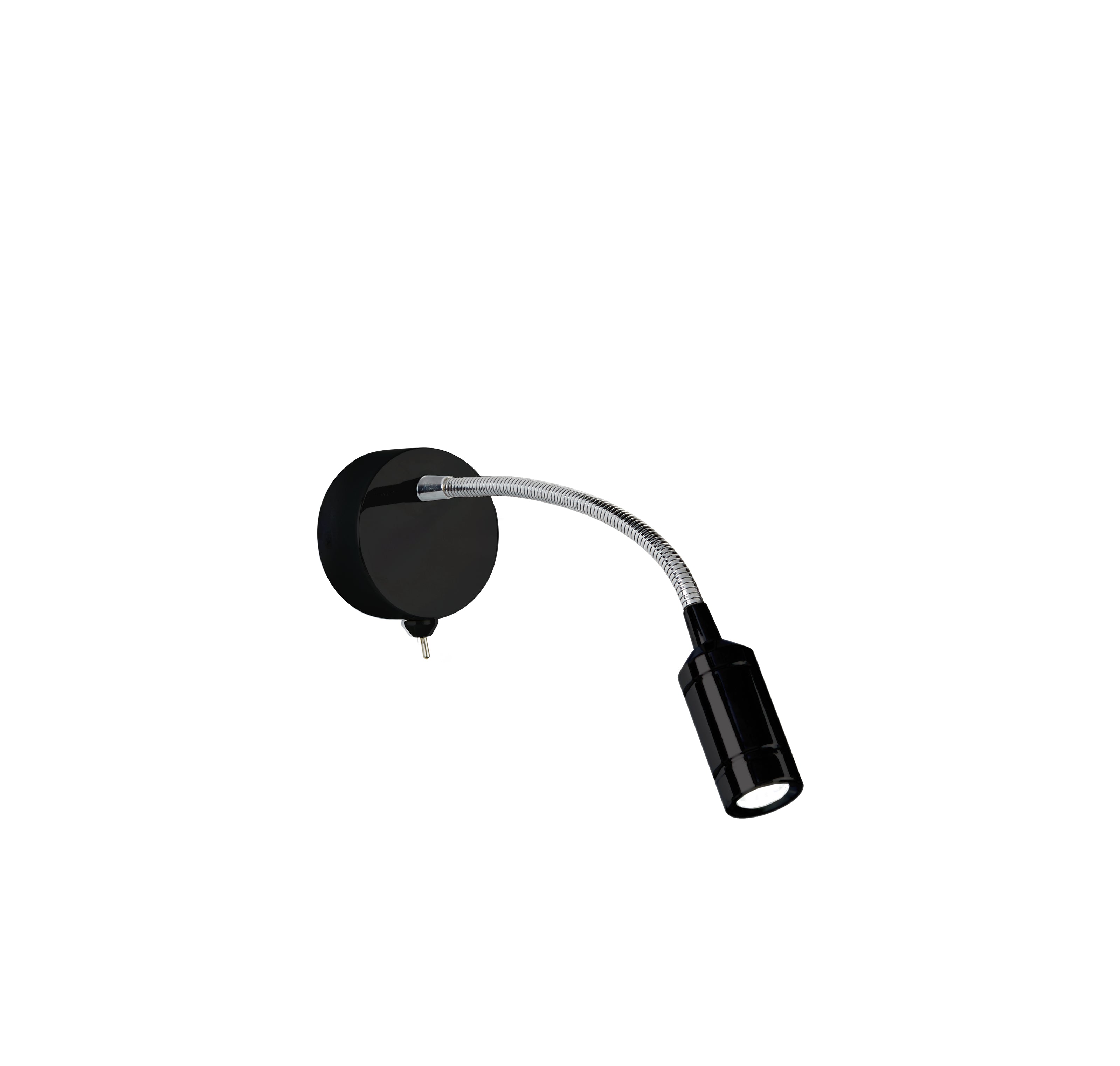 Searchlight Fenton Wall Light - Chrome & Matt Black