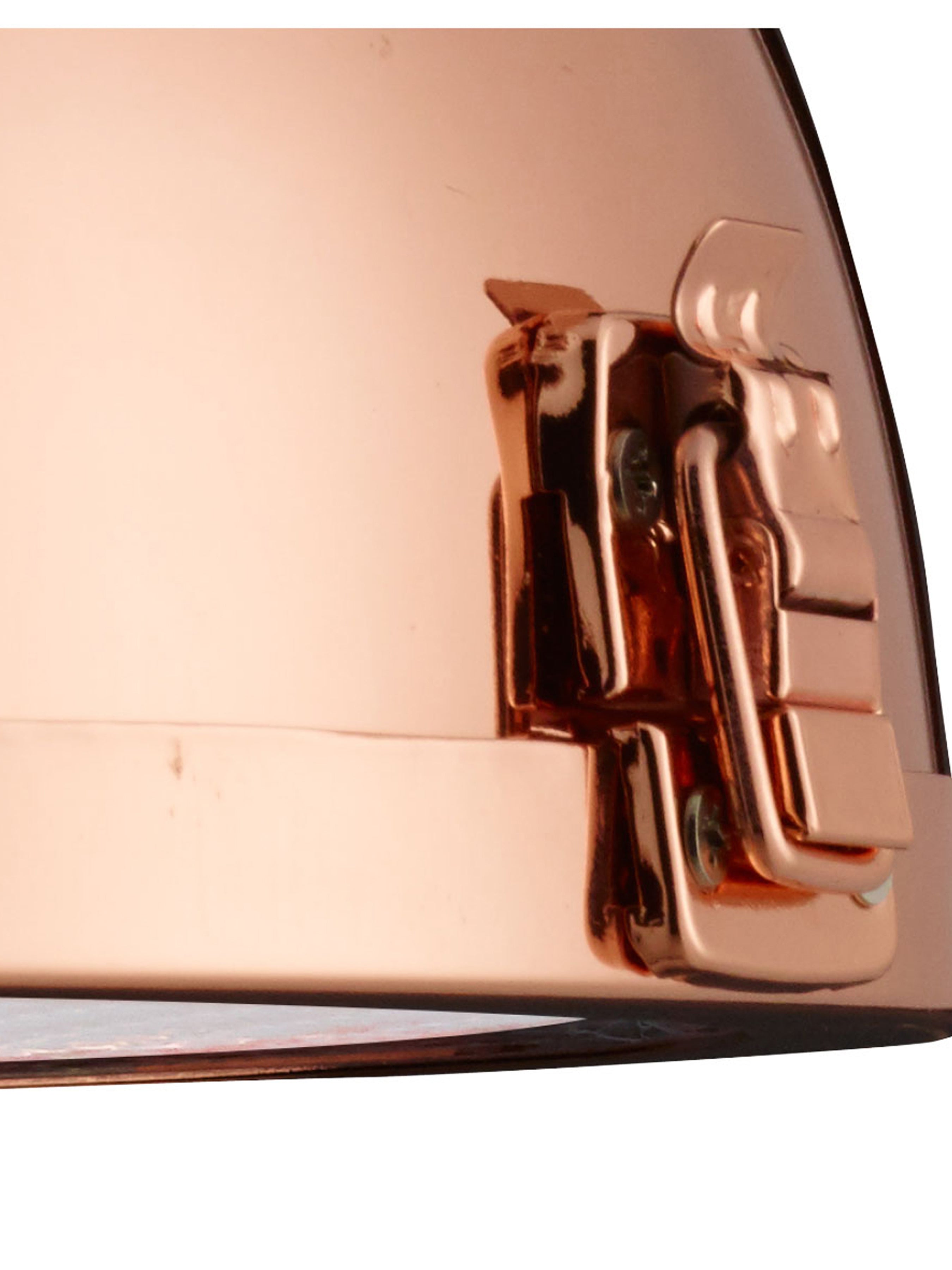 Searchlight Ireton Pendant, Single Copper, Frosted Lens