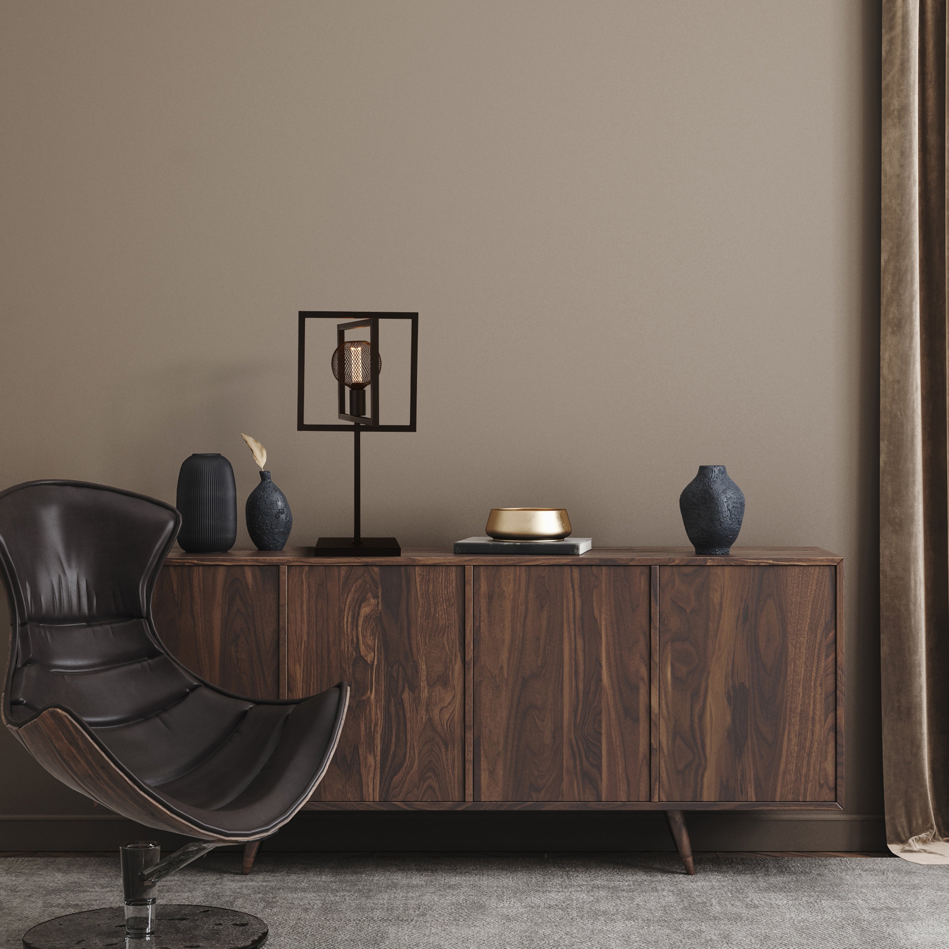 Searchlight Pickwick Adjustable Table Lamp - Matt Black