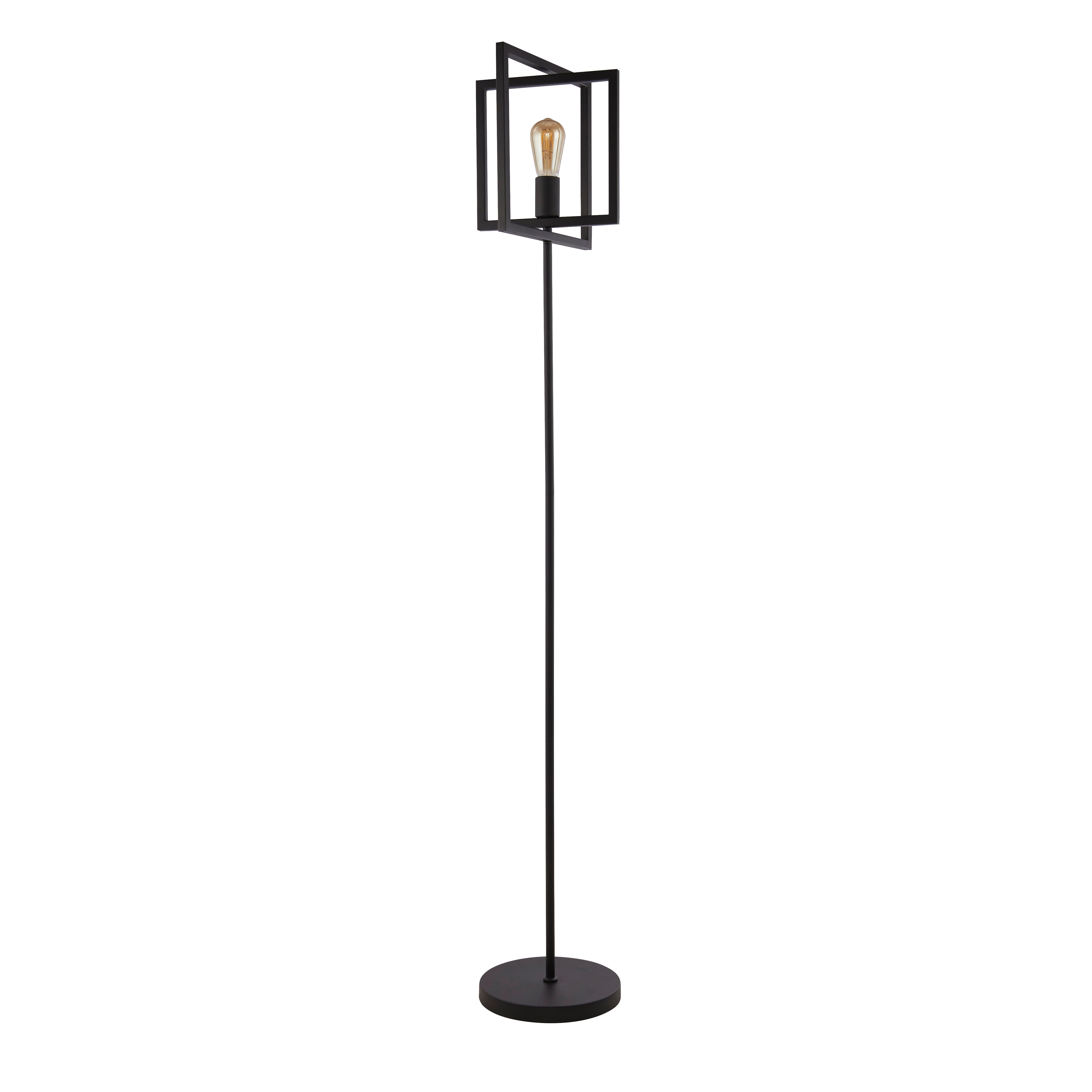 Searchlight Pickwick Adjustable Floor Lamp - Matt Black