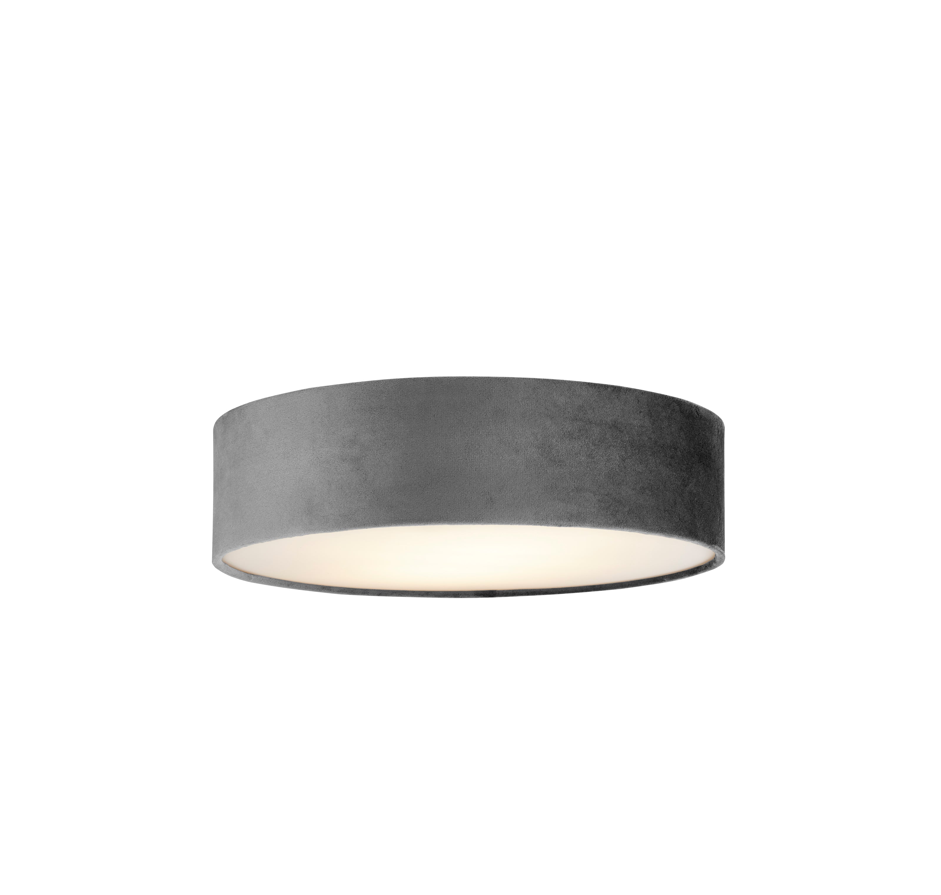 Searchlight David 2 Light Flush - Grey Velvet