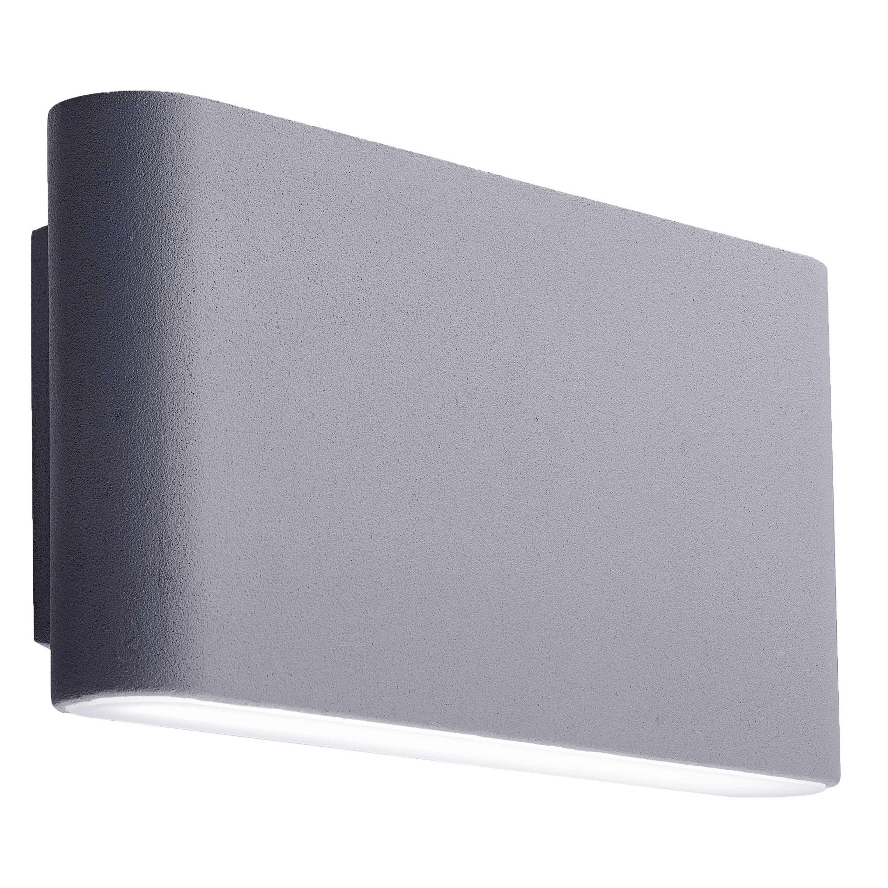 Searchlight Marple LED Outdoor Wall Light - Grey & Frosted Diffuser - IP44