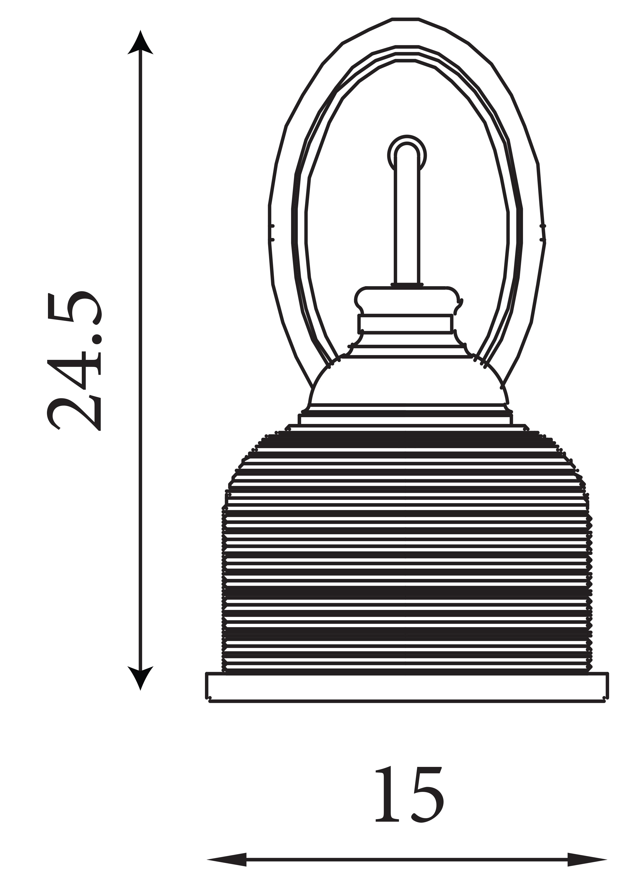 Searchlight Handel Wall Light - Matt Black Metal,Holophane Style Glass