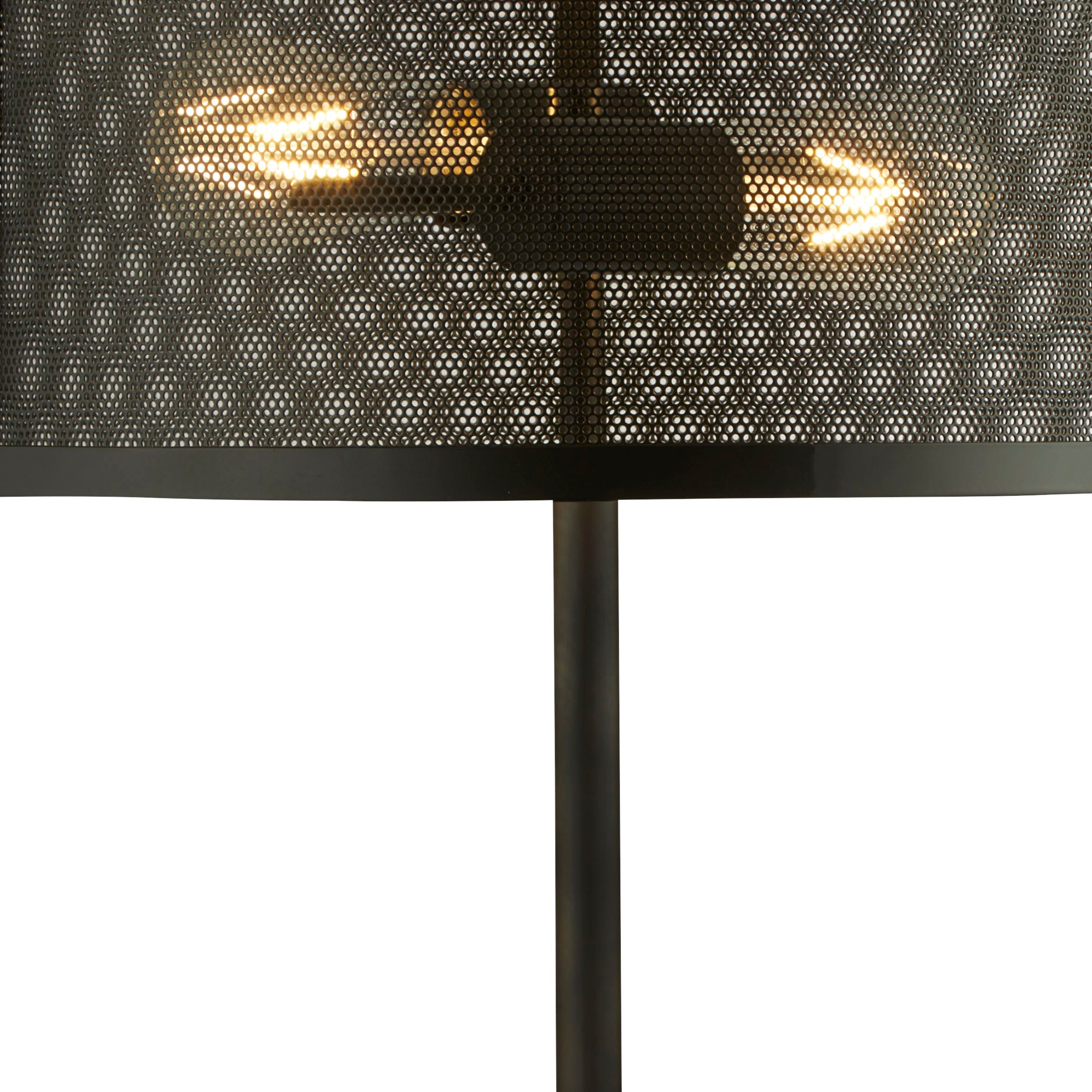 Searchlight Falkner 2 Light Table Lamp - Matt Black Metal