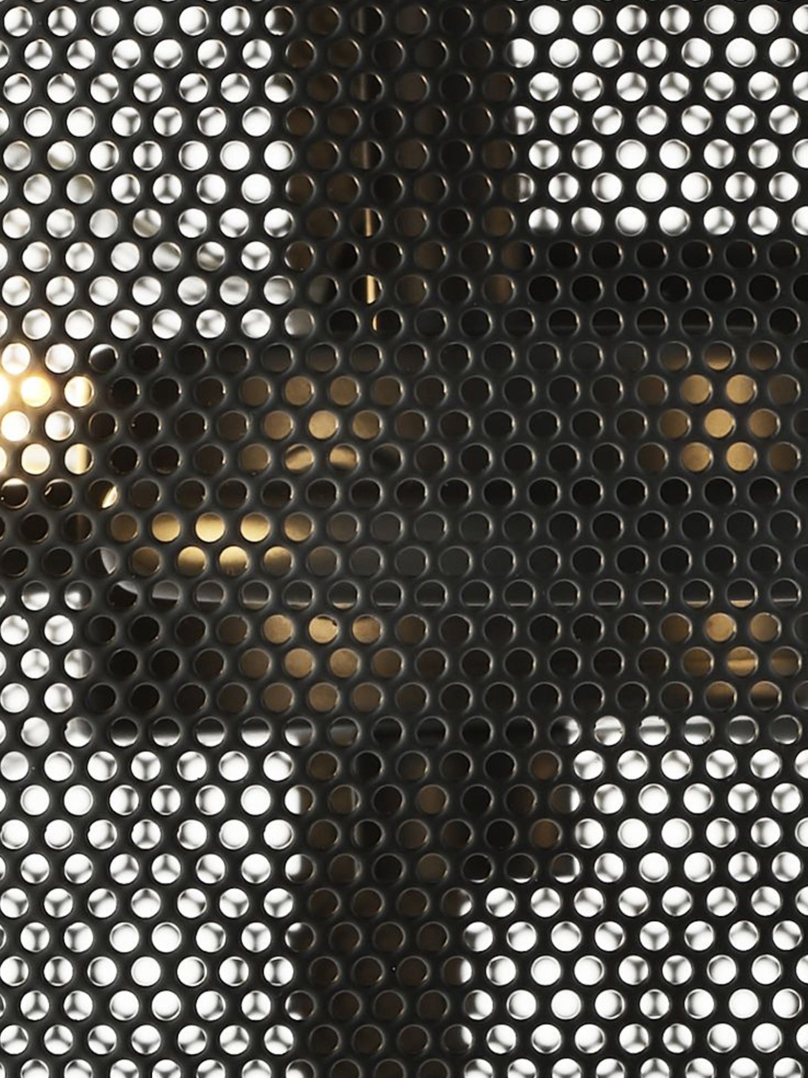 Searchlight Falkner 3 Light Drum Flush Fitting Matt Black