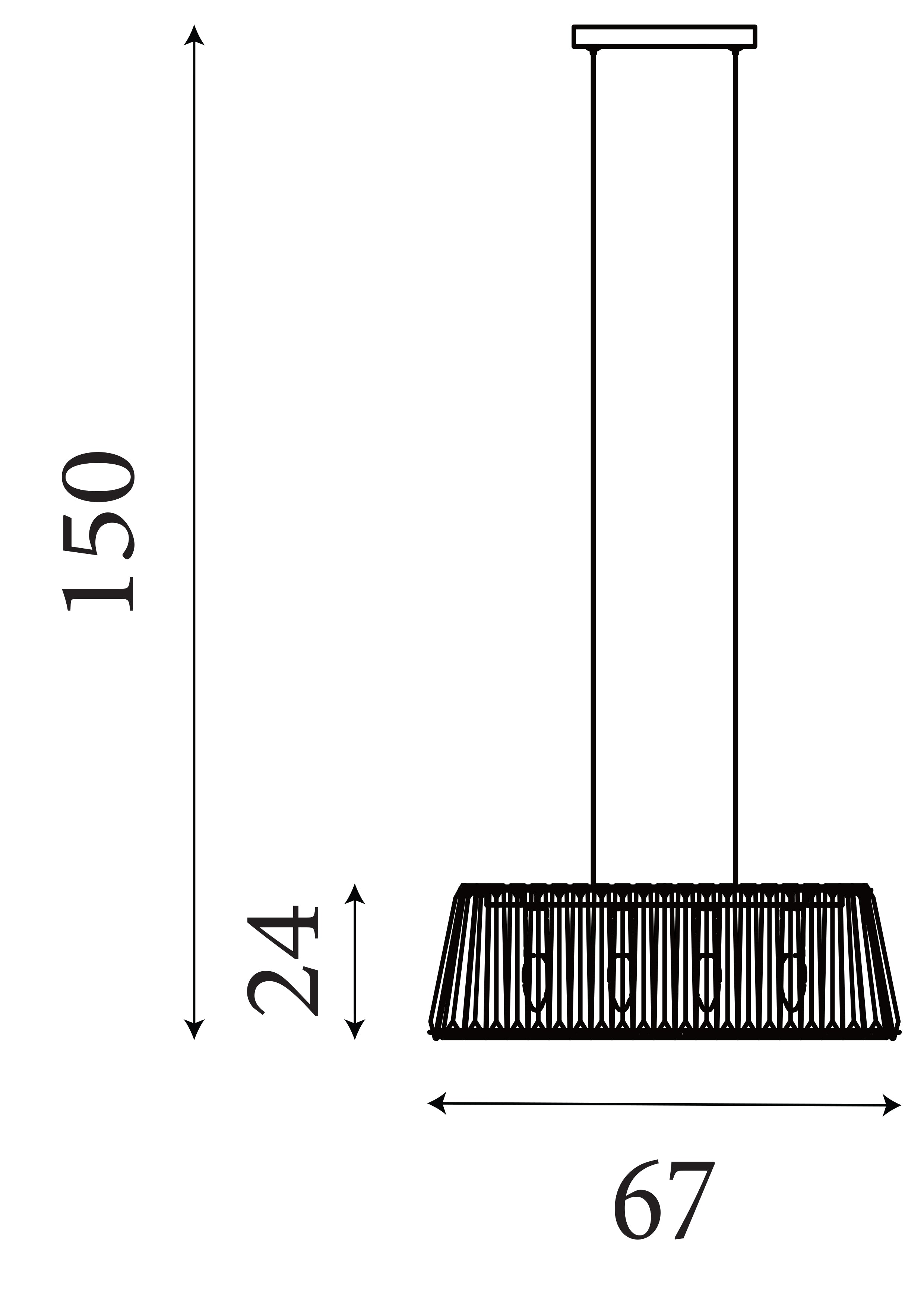 Searchlight Talton 4 Light Pendant - Chrome & Crystal