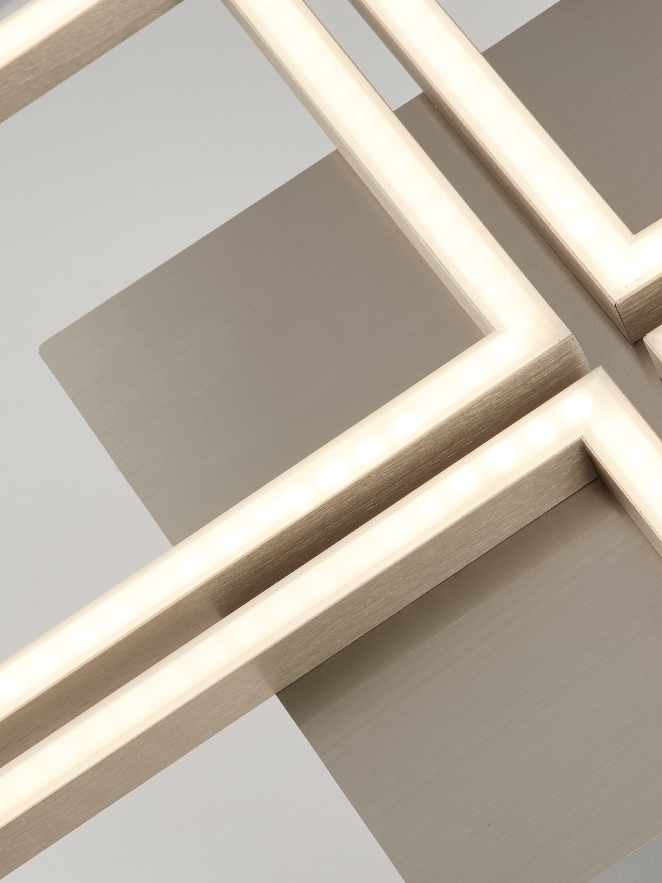 Searchlight Waltham 4 Light LED Wall Light - Satin Silver