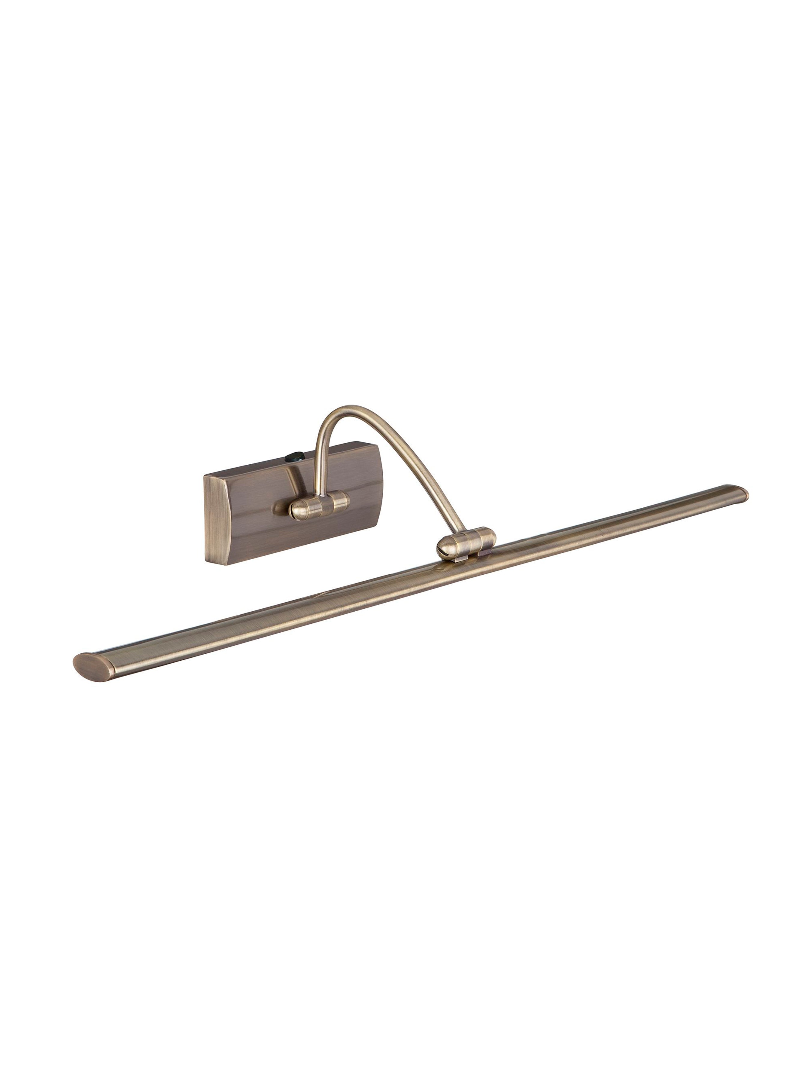 Searchlight Angela Antique Brass 51 LED Picture Light With Adjustable Head