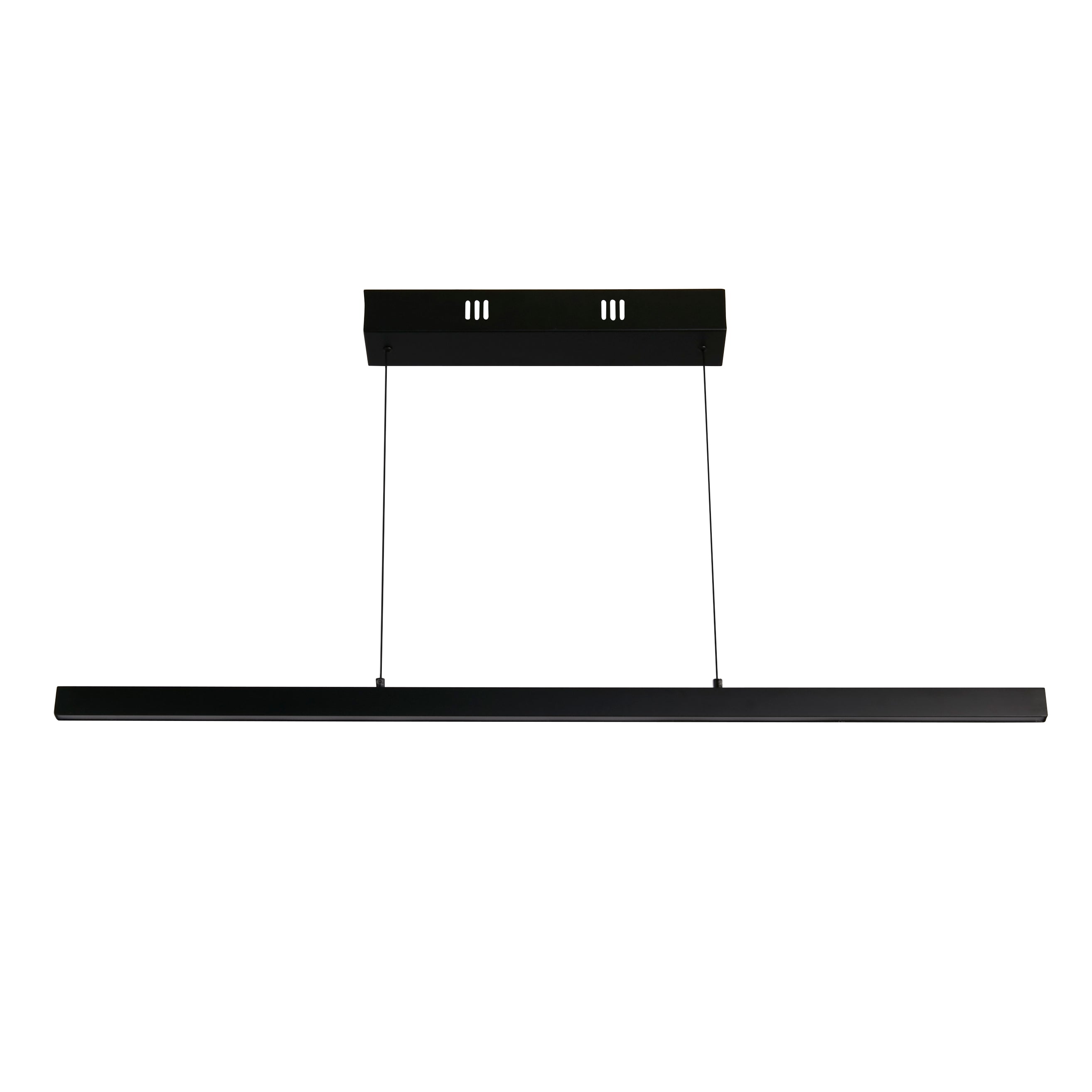 Searchlight Lance Linear Gesture Control Pendant - Black Metal & Opal Acrylic