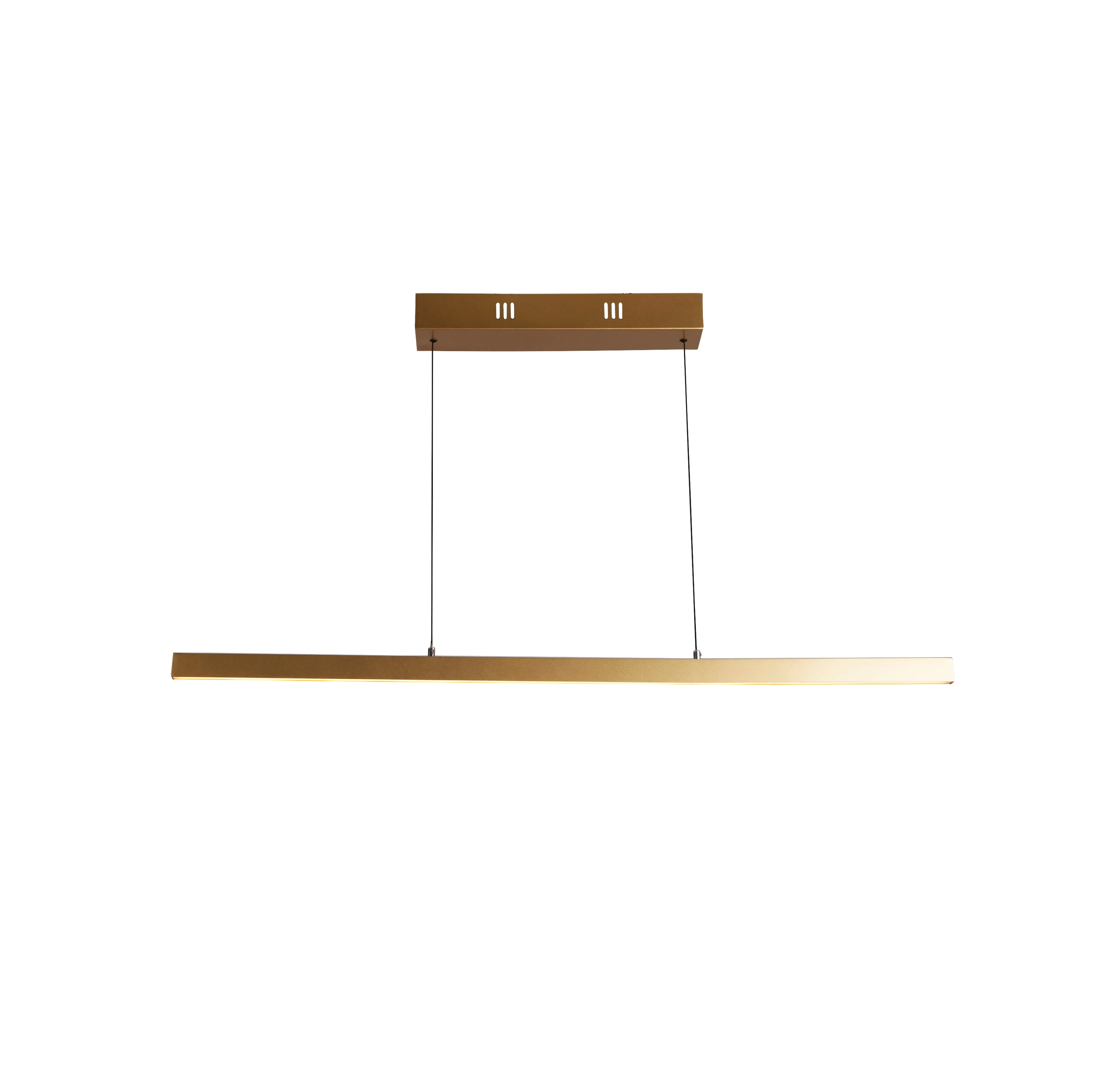 Searchlight Lance Linear Gesture Control Pendant - Gold Metal & Opal Glass