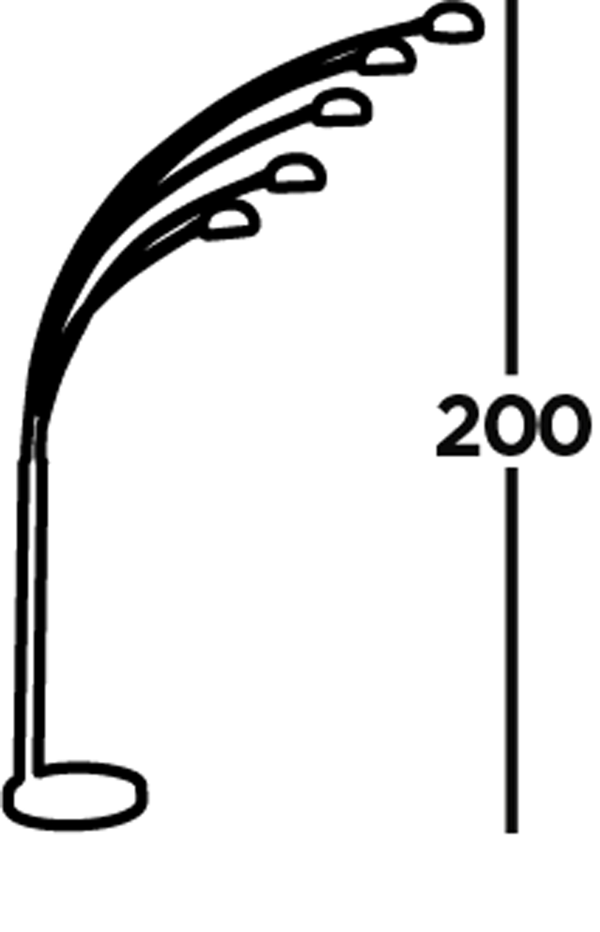 Searchlight Gelling - 5 Light Floor Lamp, Chrome, White Marble