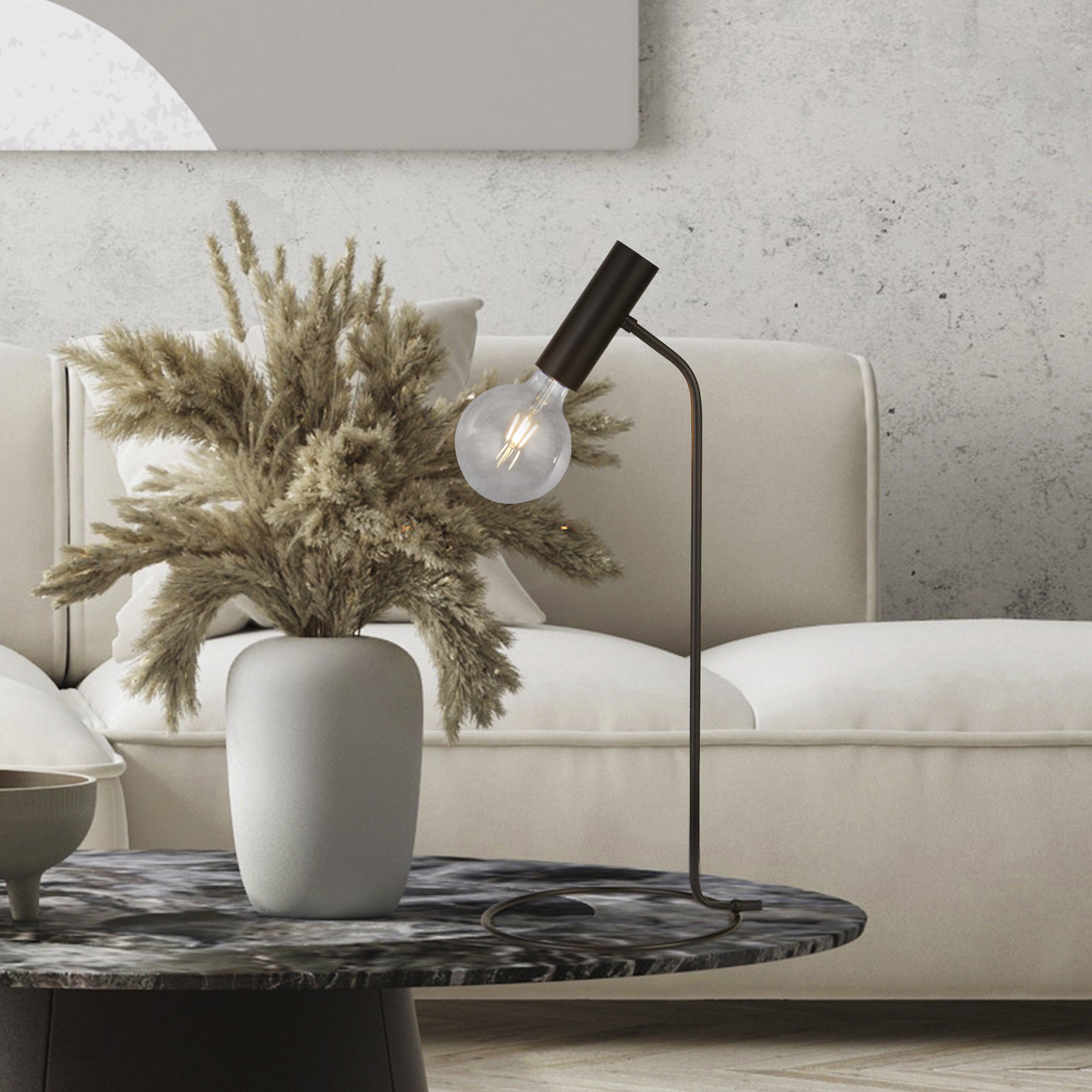 Searchlight Dawber Table Lamp - Black