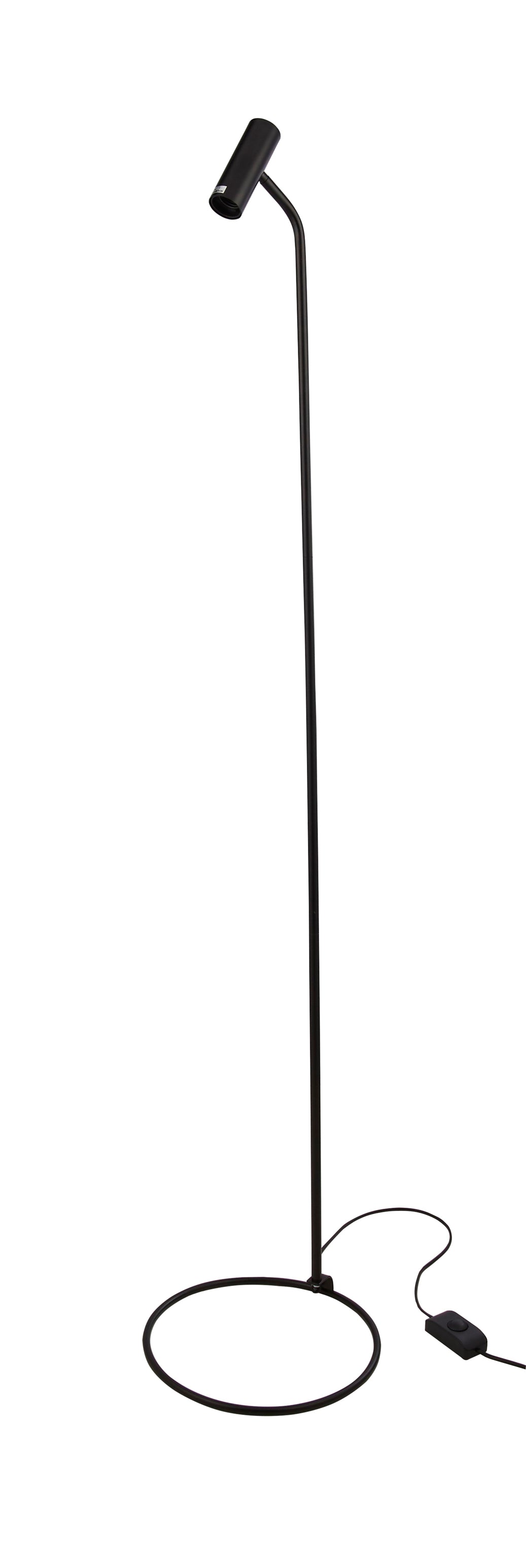 Searchlight Dawber Floor Lamp - Black