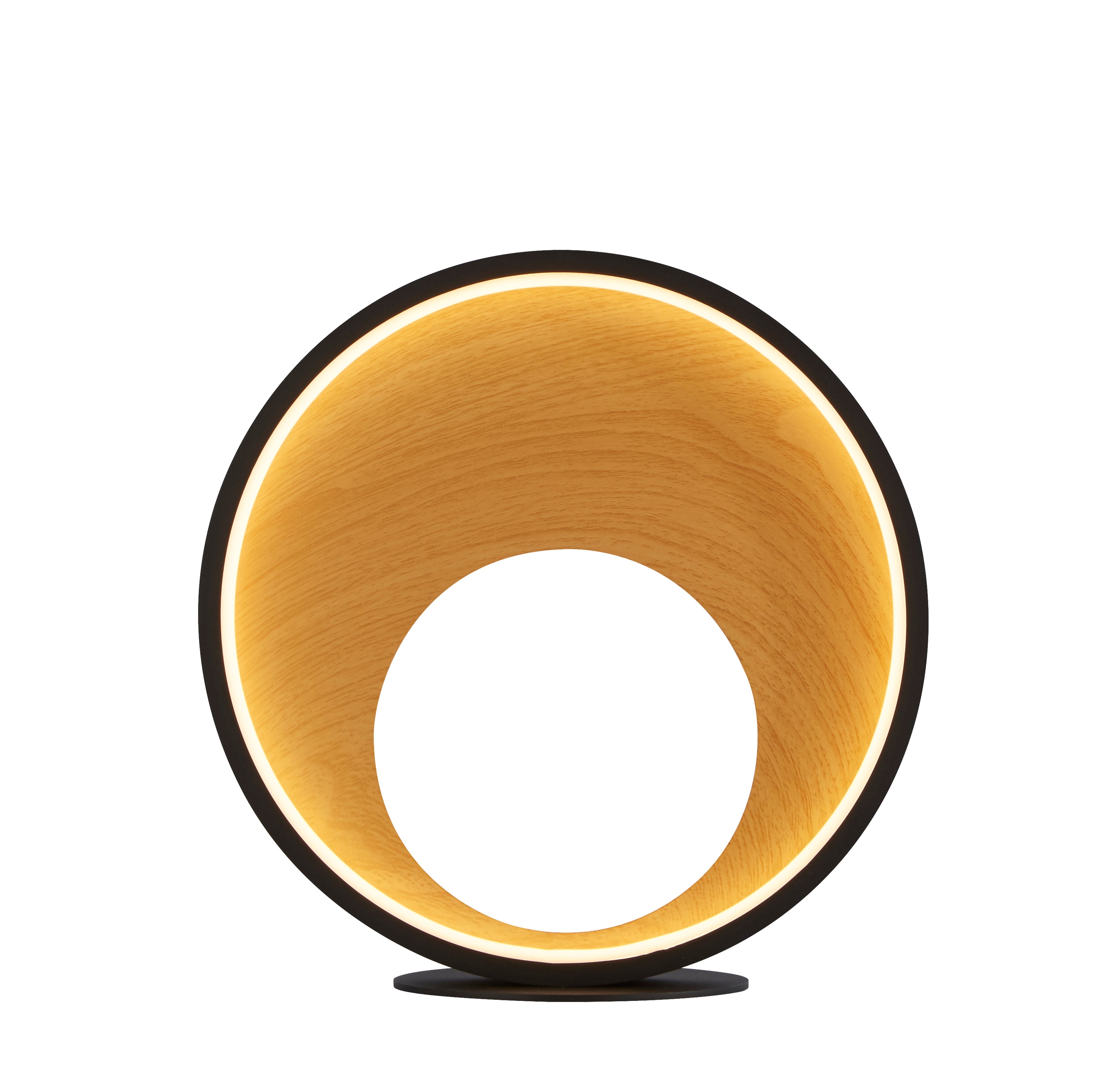 Searchlight Chambers Table Lamp - Black Metal & Wood