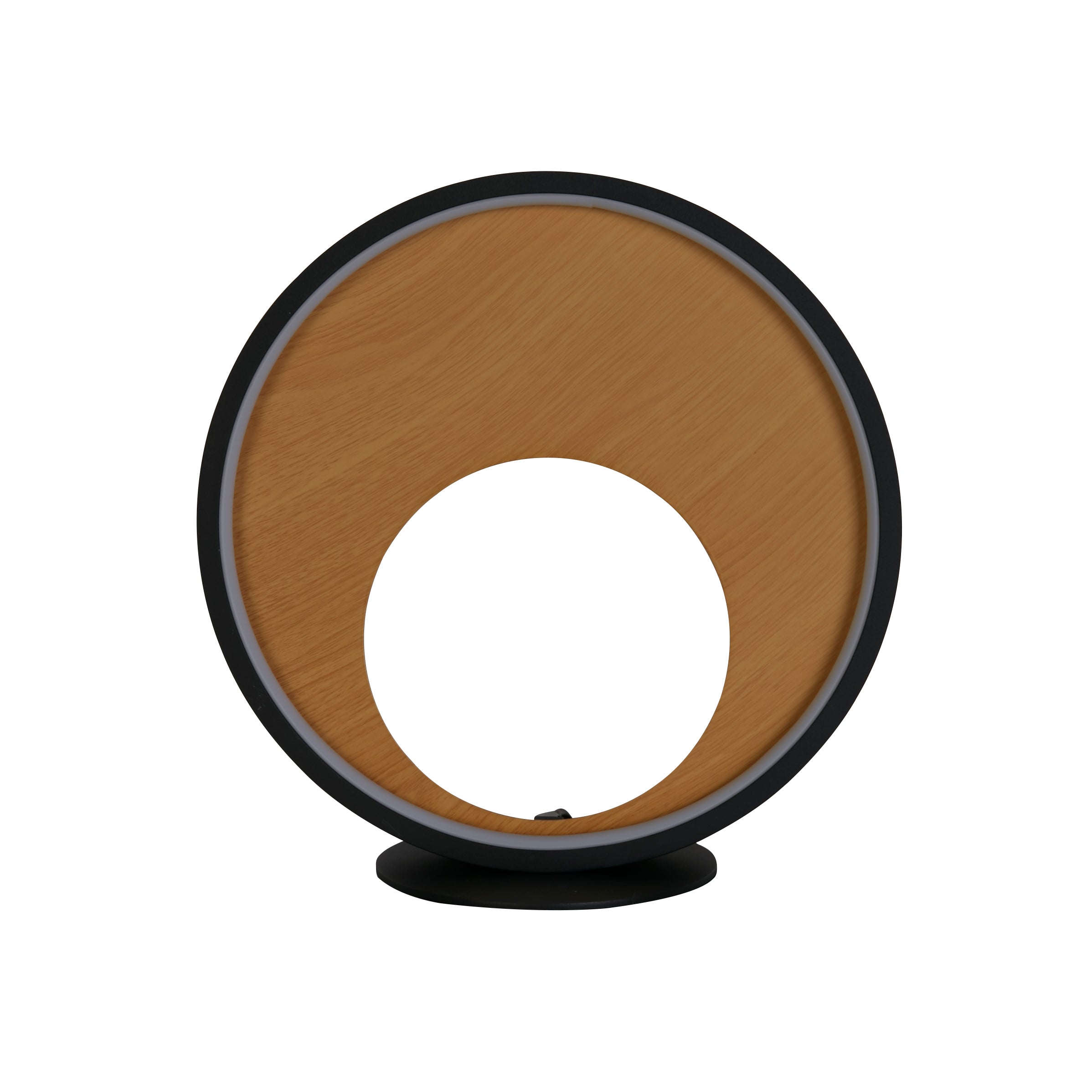 Searchlight Chambers Table Lamp - Black Metal & Wood