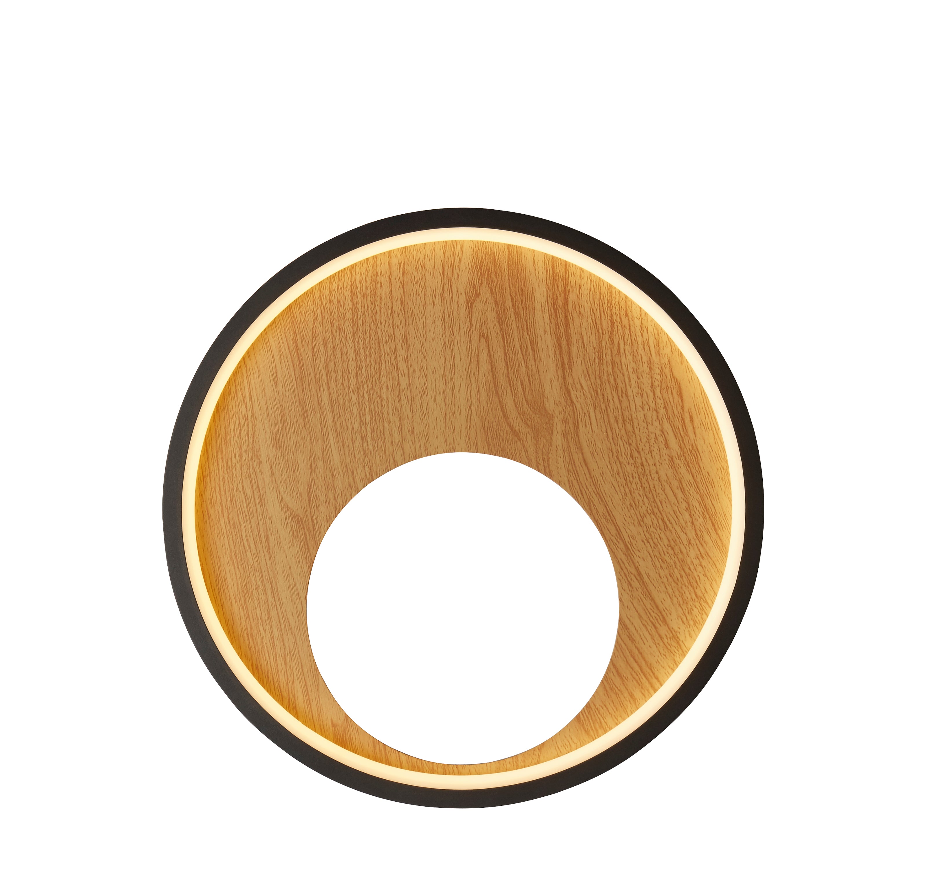 Searchlight Chambers Wall Light - Black Metal & Wood