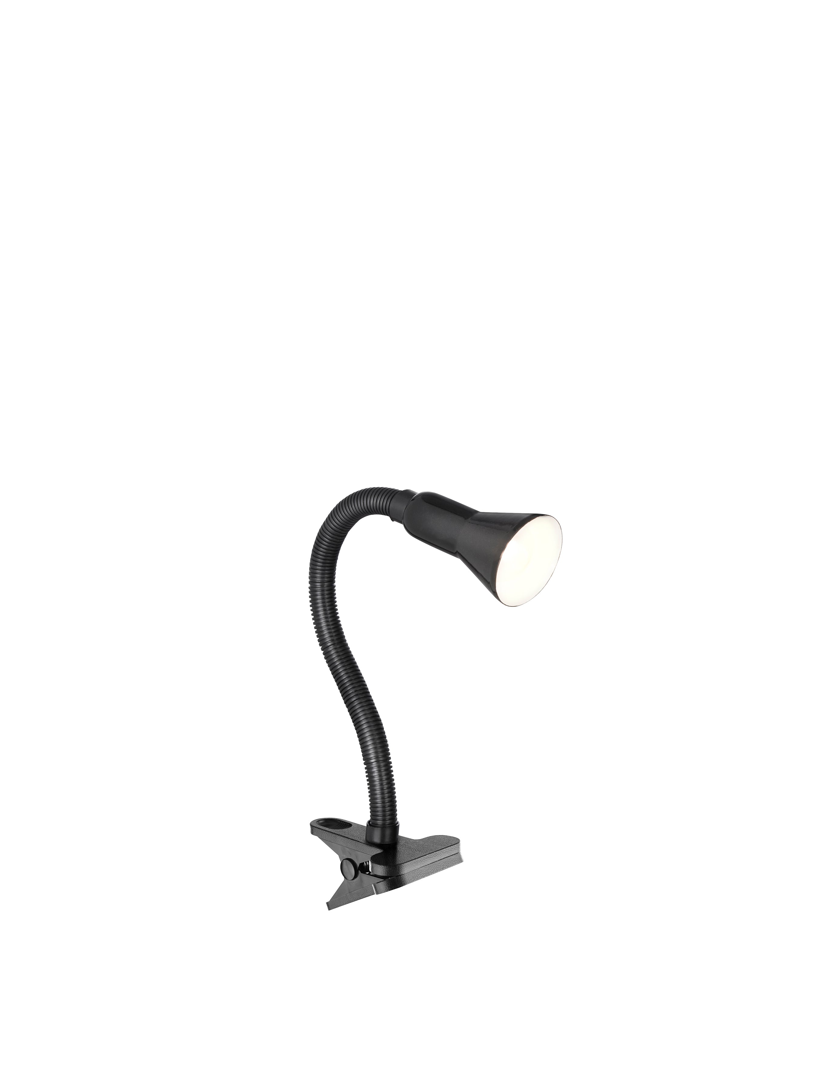 Searchlight Dane Desk Partners - Black Flex Clip Task Lamp