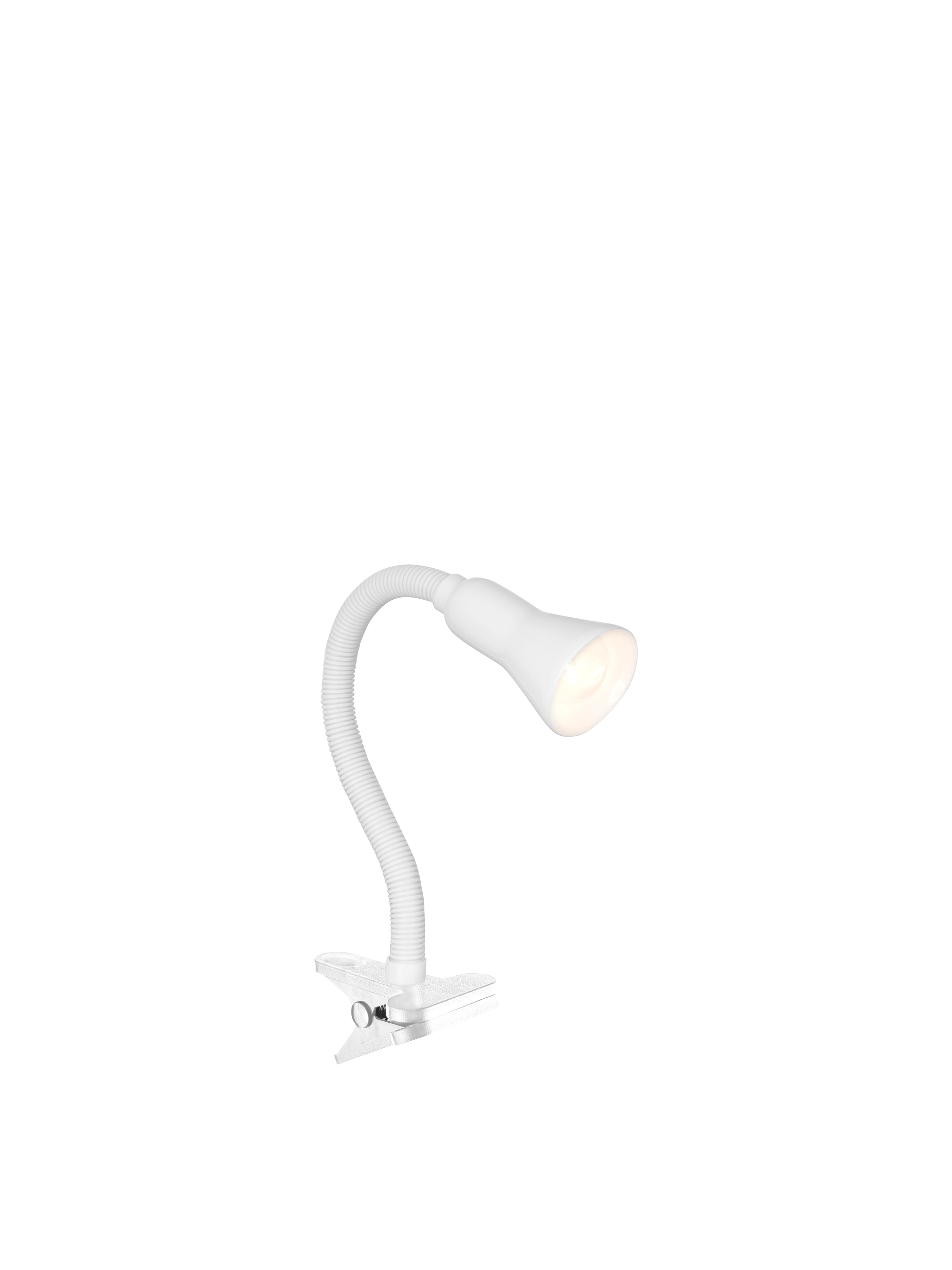 Searchlight Dane Desk Partners - White Flex Clip Task Lamp
