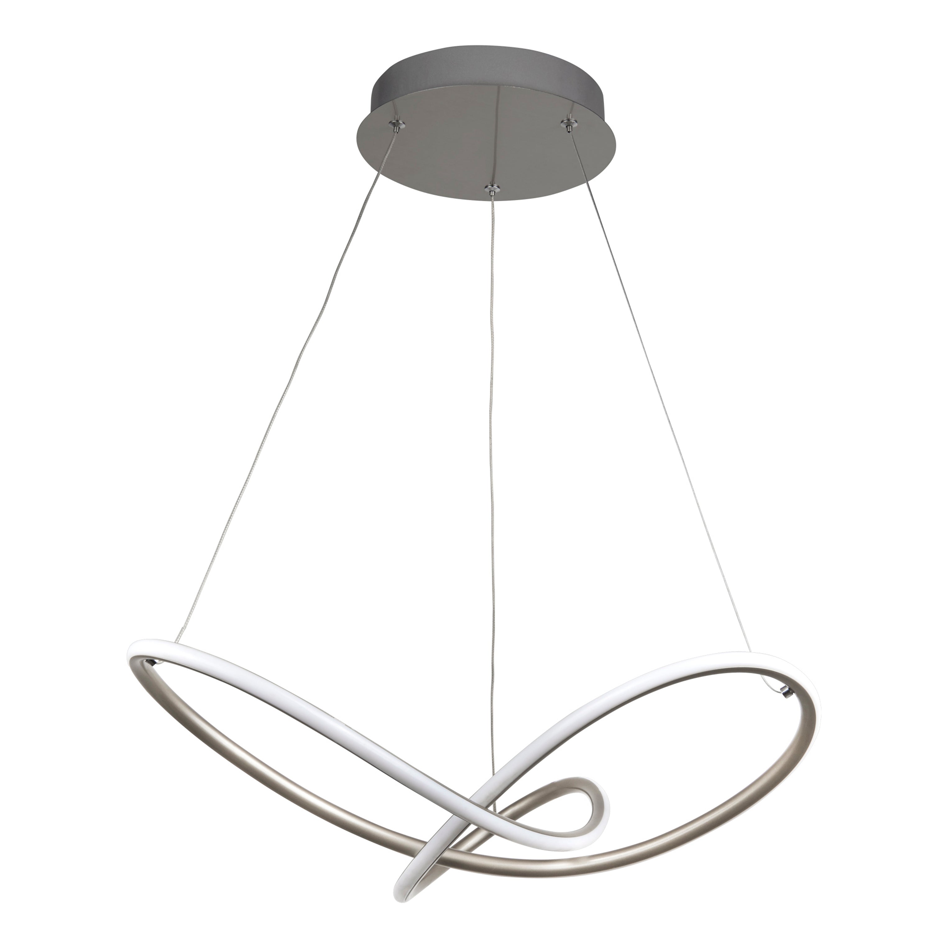 Searchlight Maddox Pendant - Satin Silver