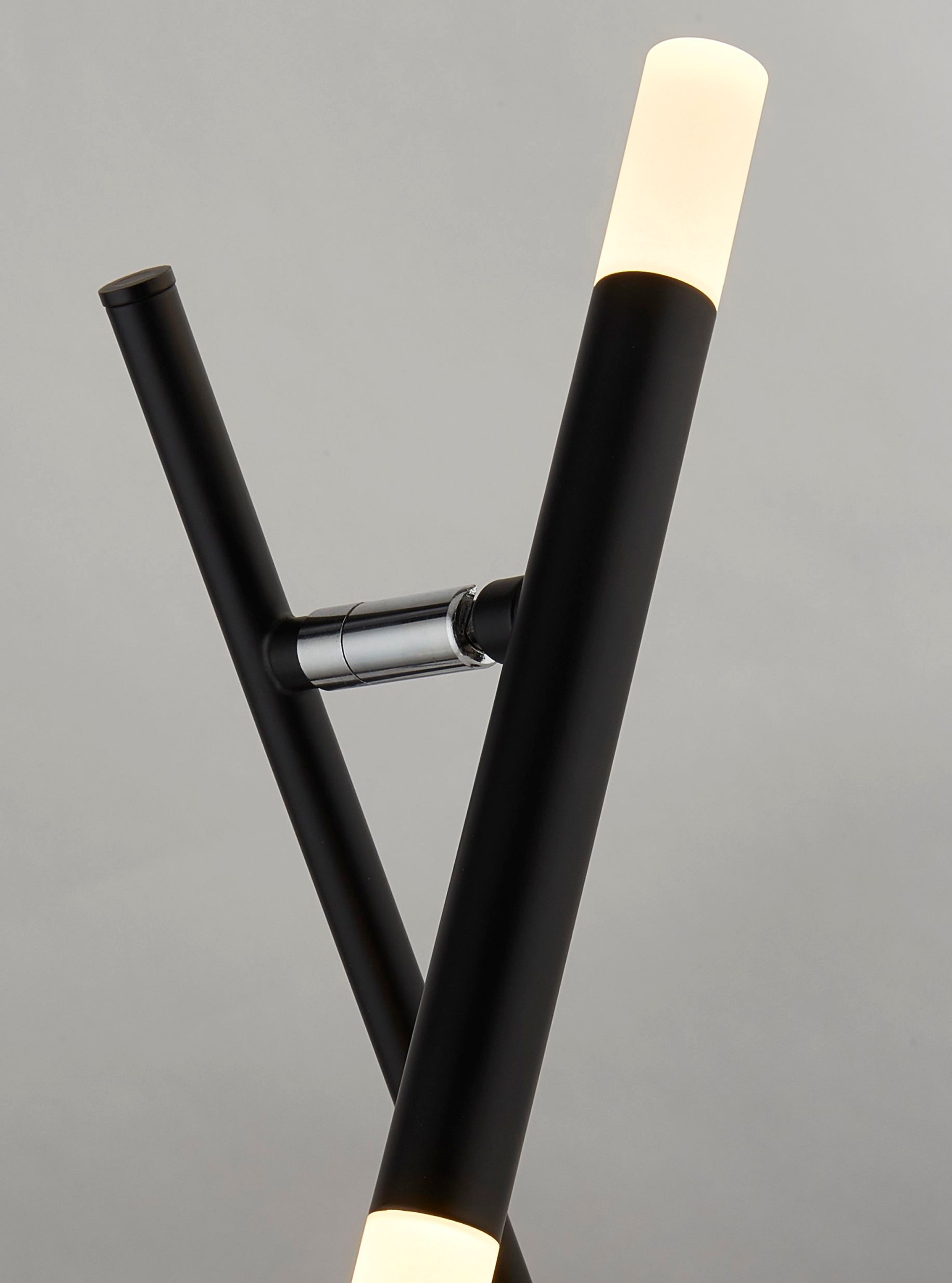 Searchlight Wapping LED Table Lamp - Black & Acrylic