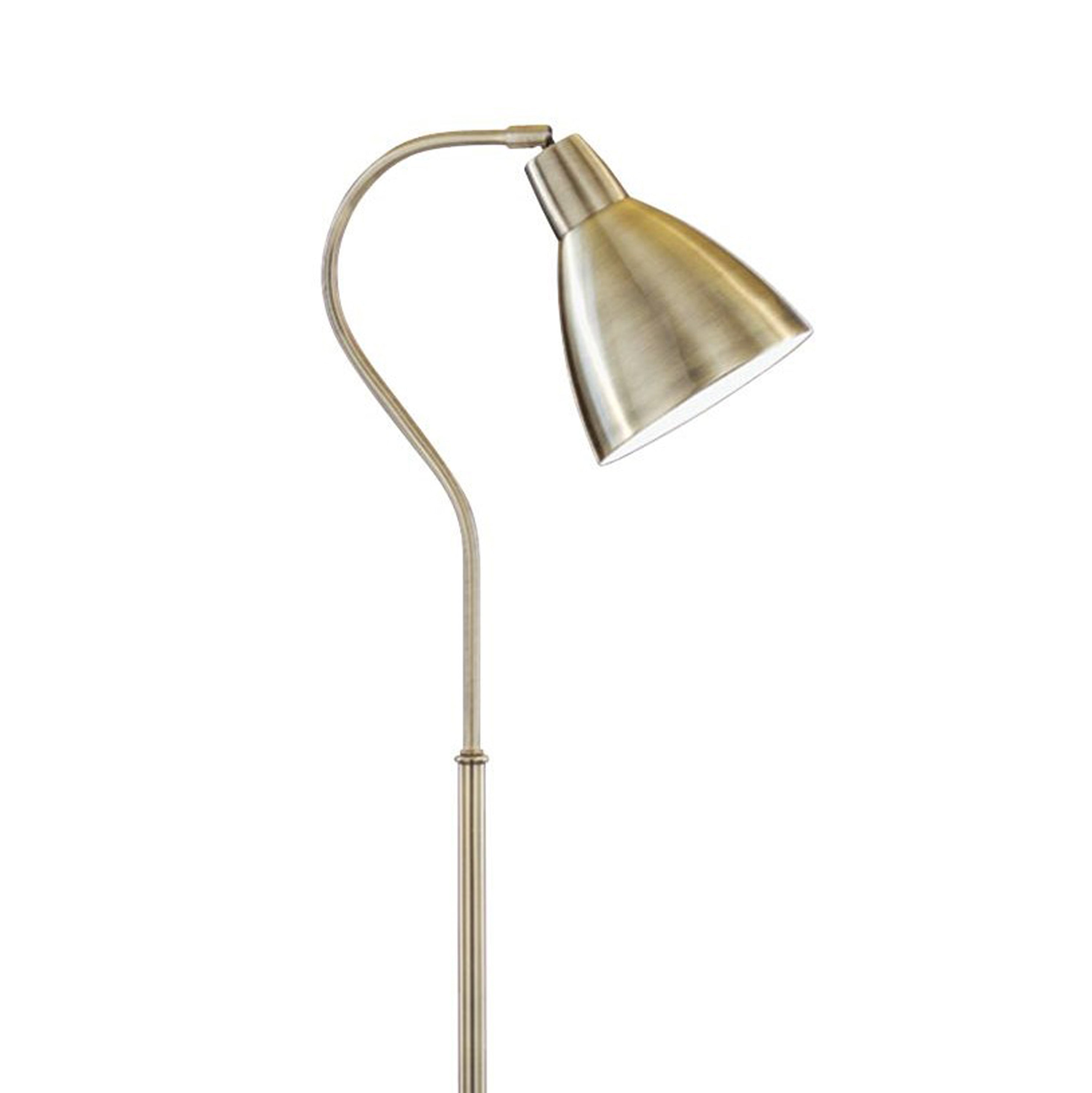 Searchlight Abram Adjustable Floor Lamp - Antique Brass