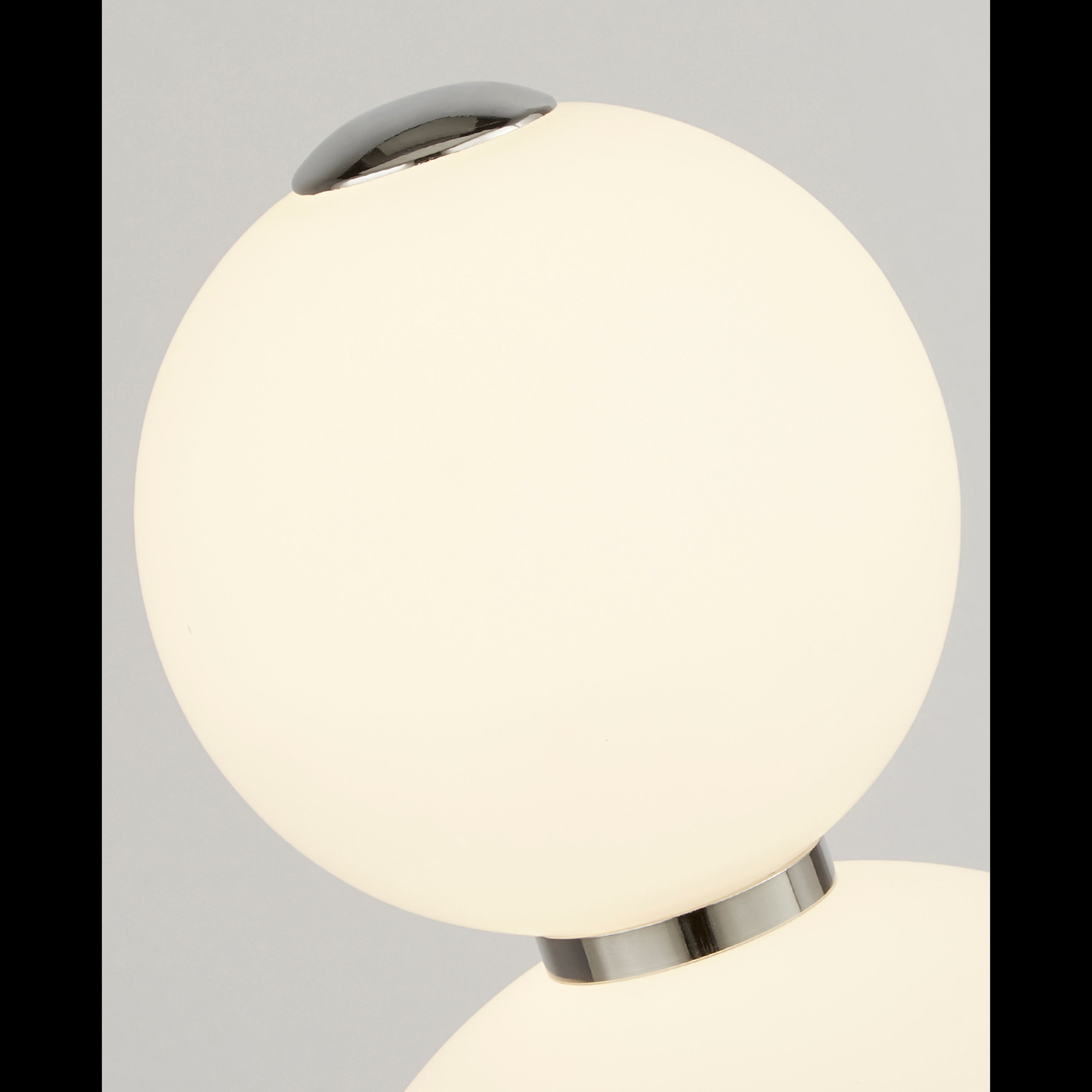Searchlight Slater 2 Light Wall Light - Chrome & Opal Glass