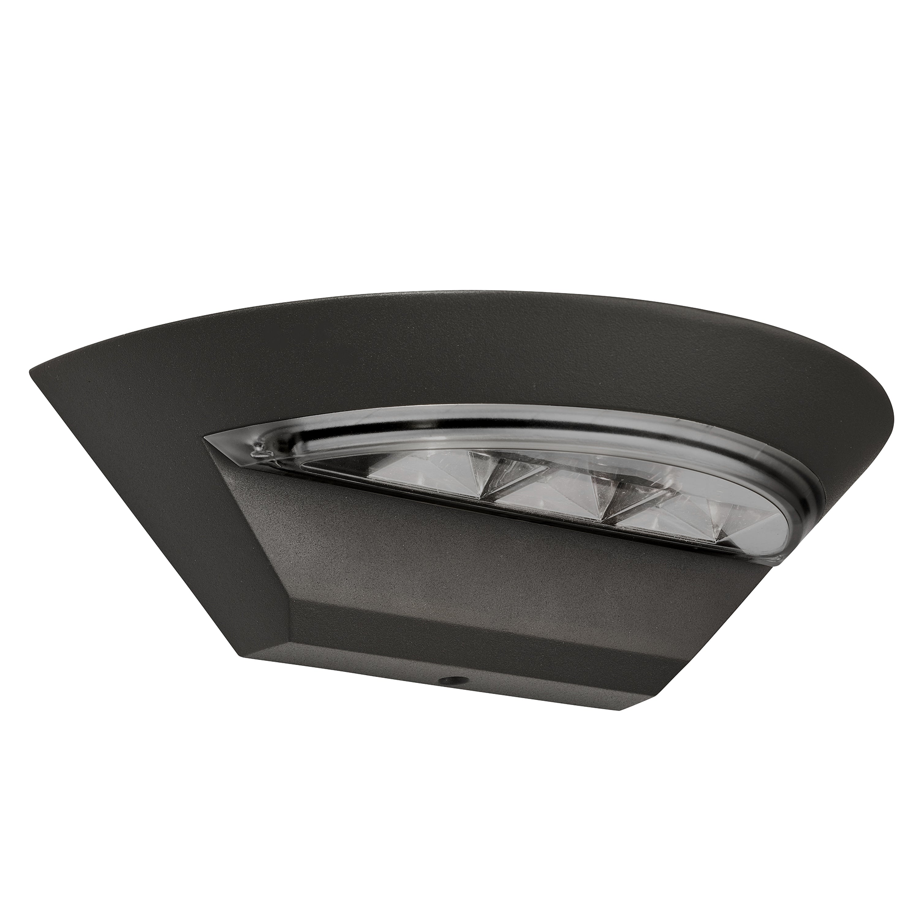 Searchlight Langrove LED Outdoor Semi-Circle Wall Light - Dark Grey - IP44