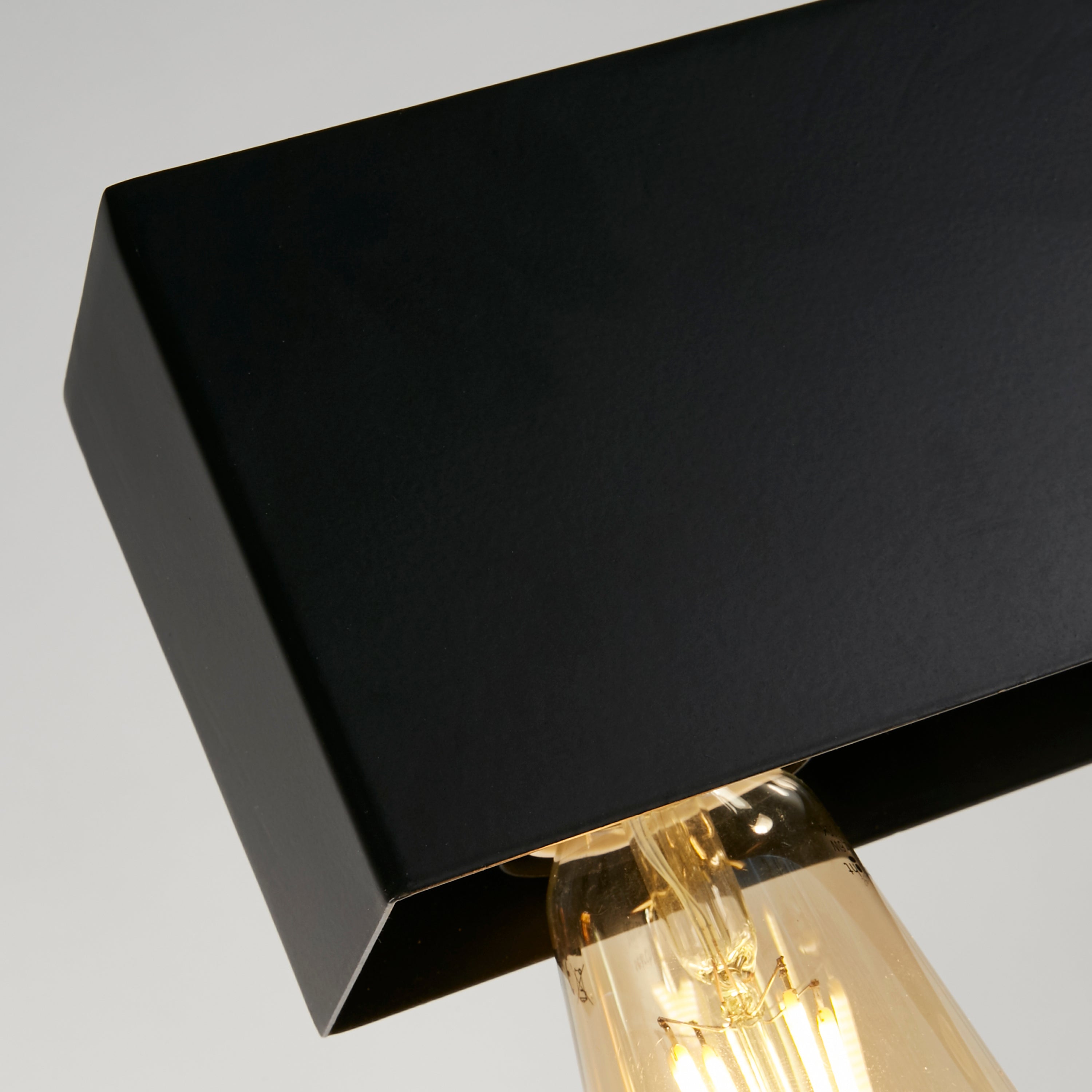 Searchlight Peet 5 Light Diner Bar Pendant - Matt Black