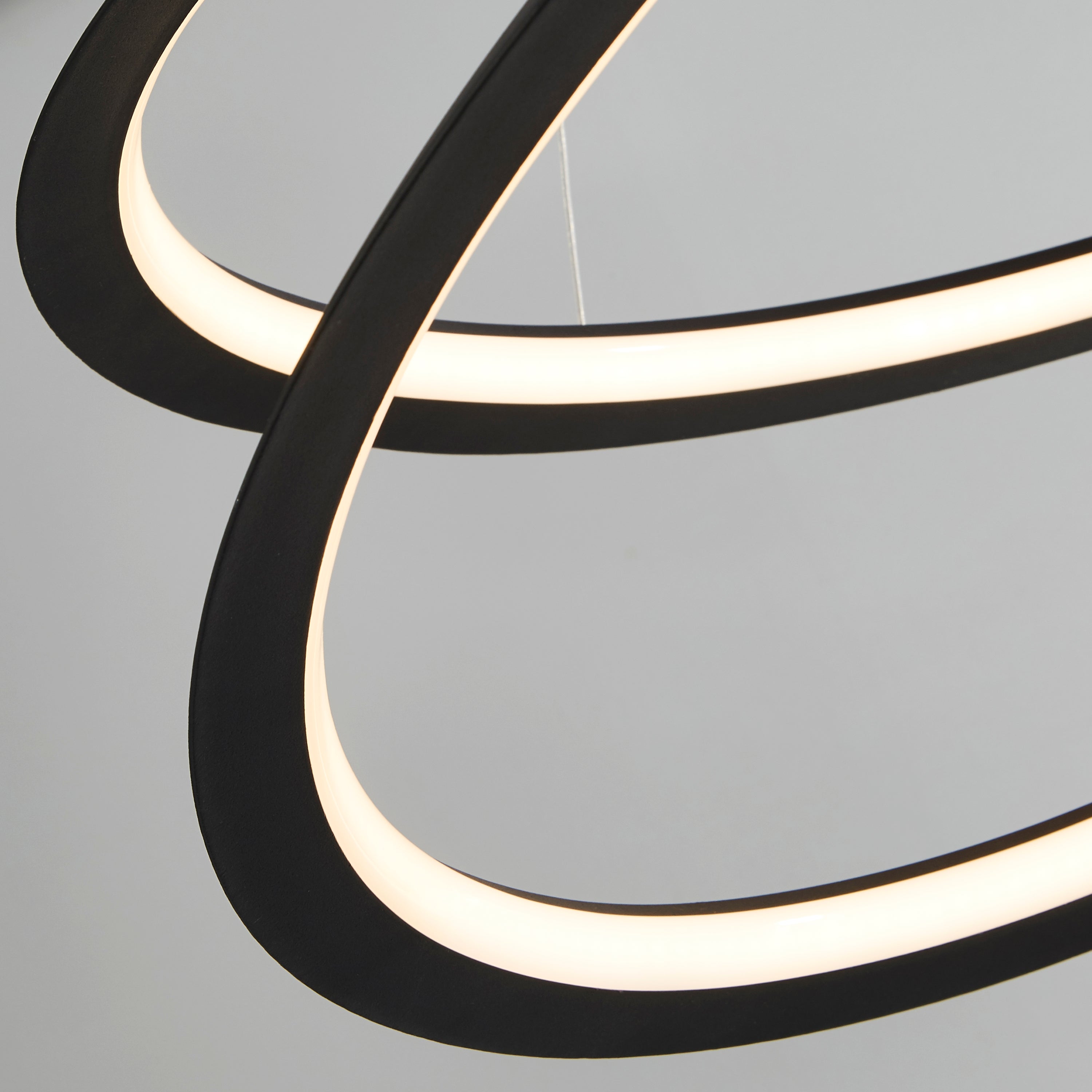 Searchlight Talton II LED Ceiling Pendant - Sand Black & Opal