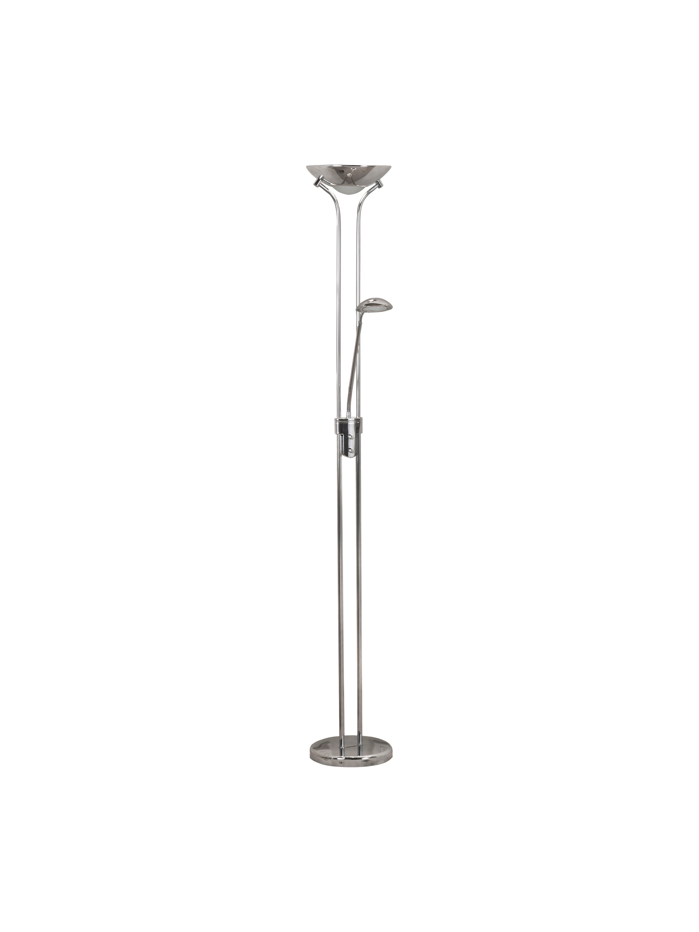 Searchlight LED Mother & Child Floor Lamp - Chrome