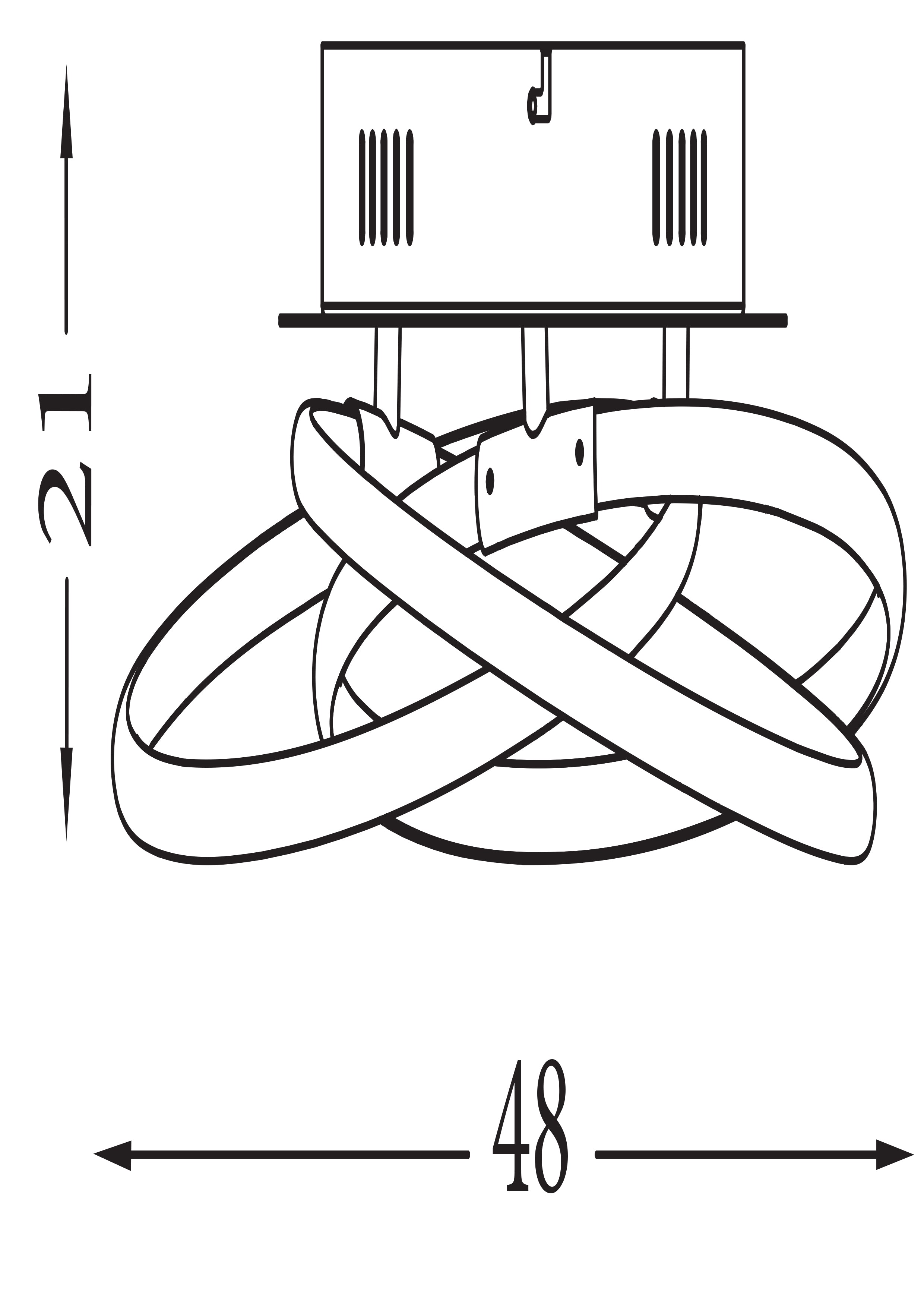 Searchlight Maddox LED Flush Light, Satin Silver