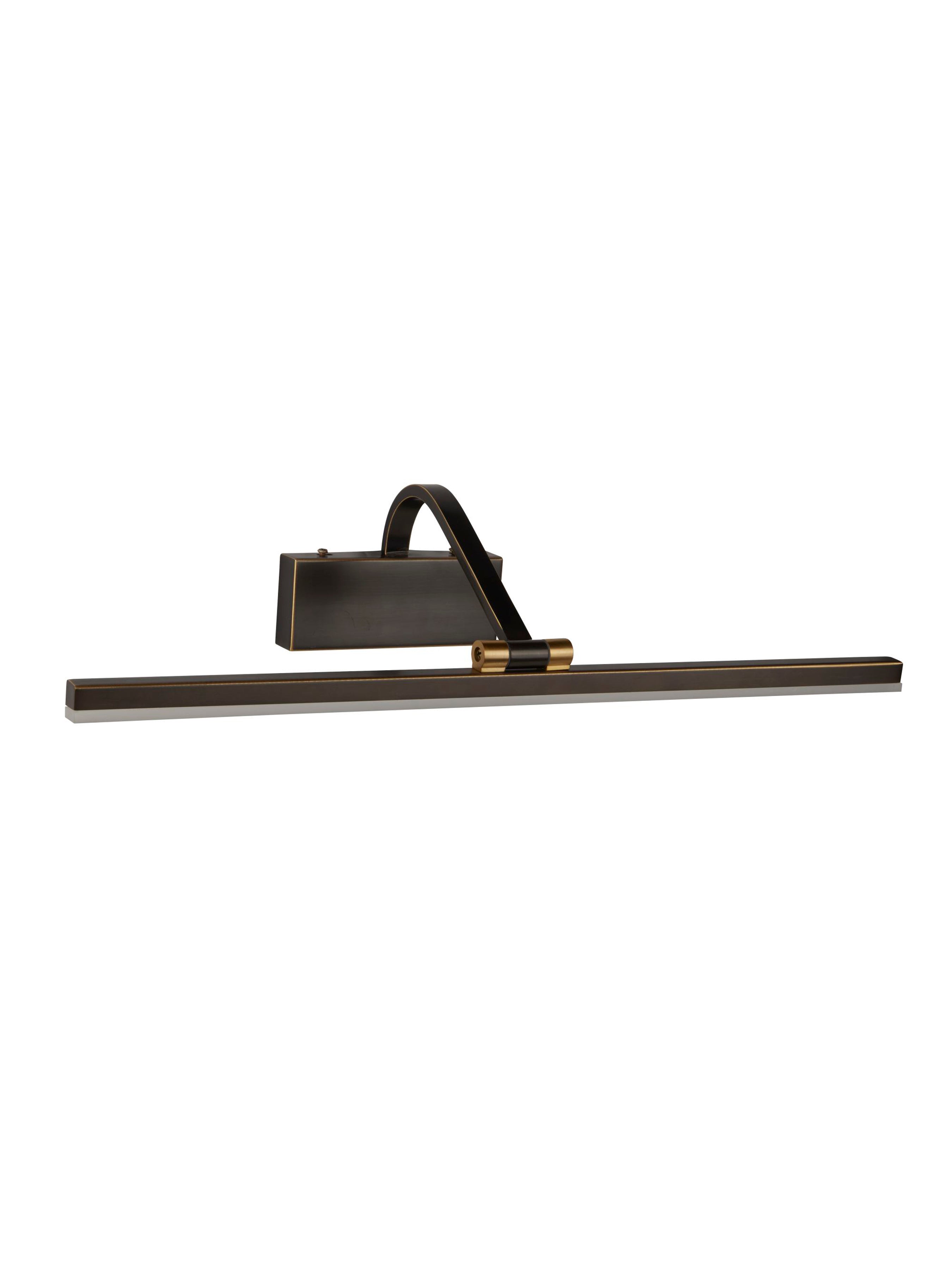 Searchlight LED Picture Light 510mm - Black Brushed Gold
