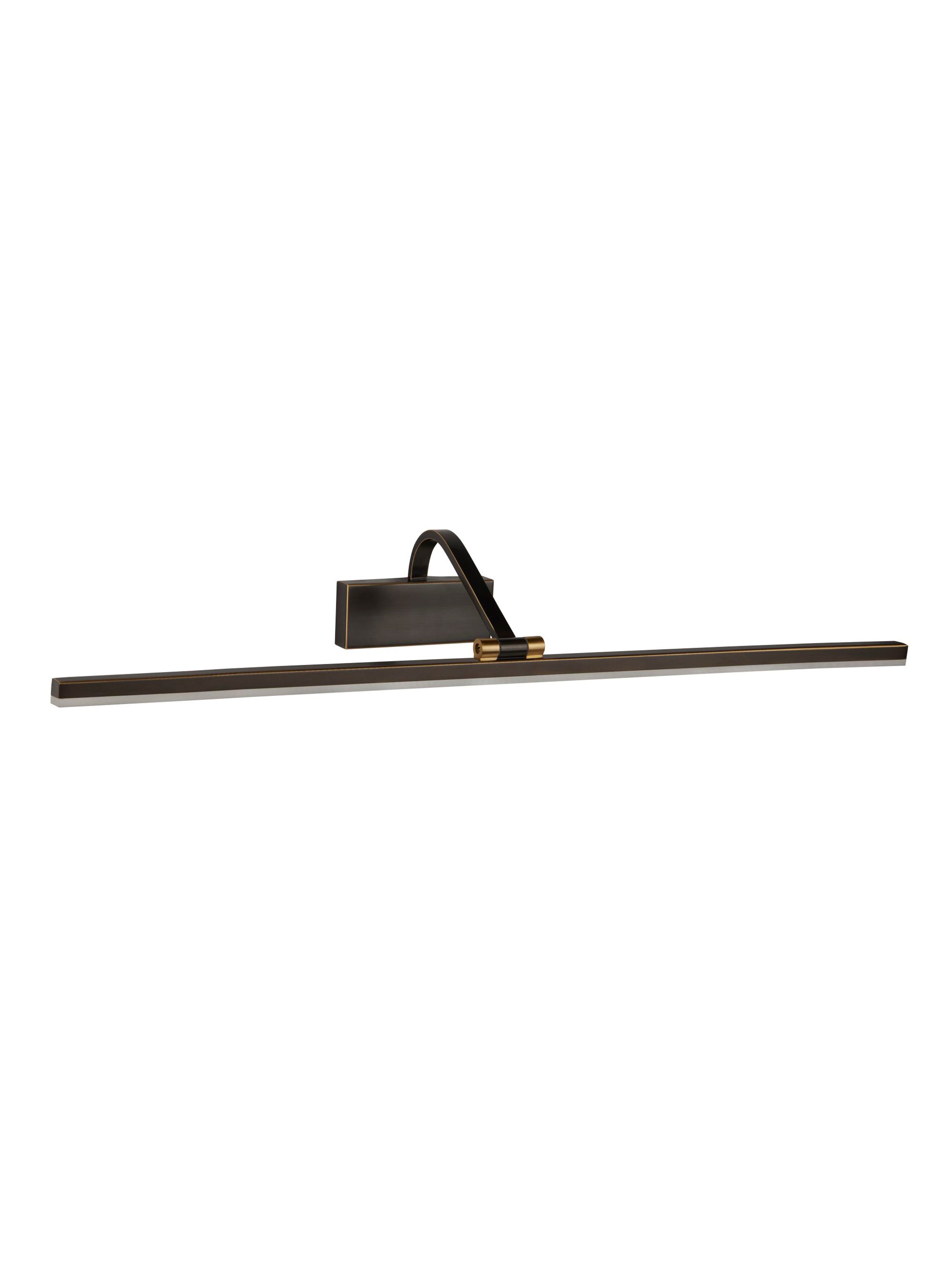 Searchlight LED Picture Light 710mm - Black Brushed Gold