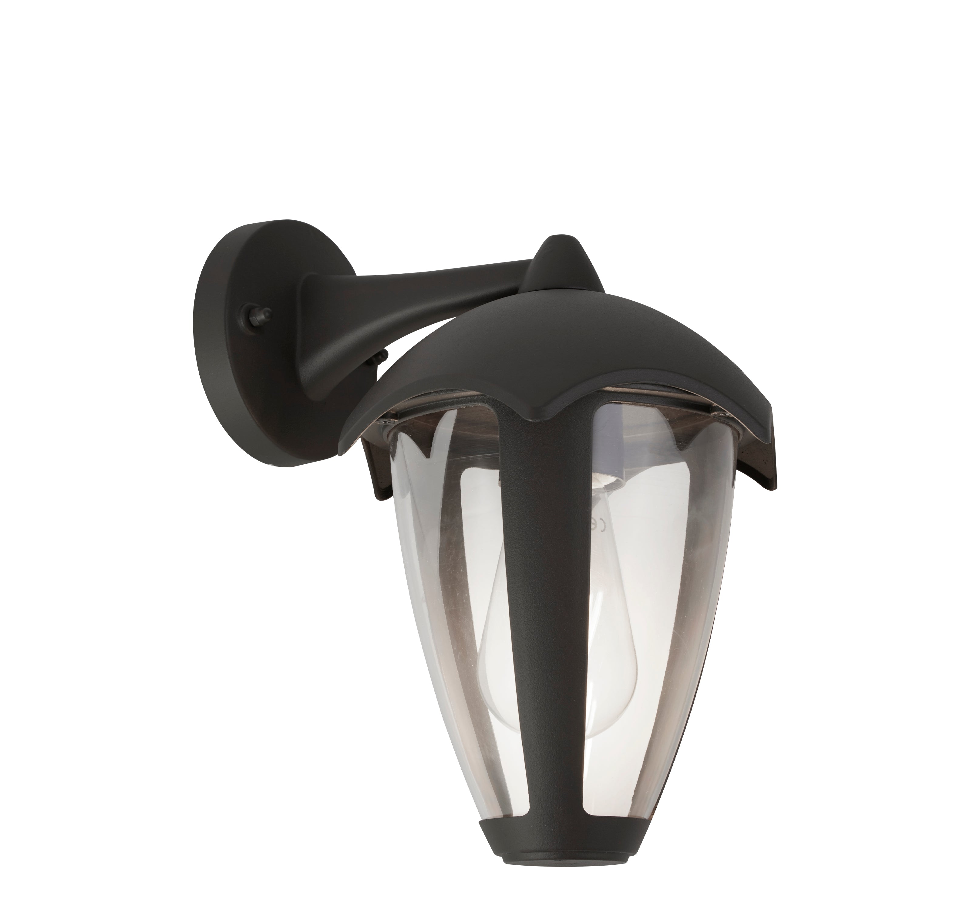 Searchlight Bembridge Outdoor Wall Light - Grey & Clear Polycarbonate