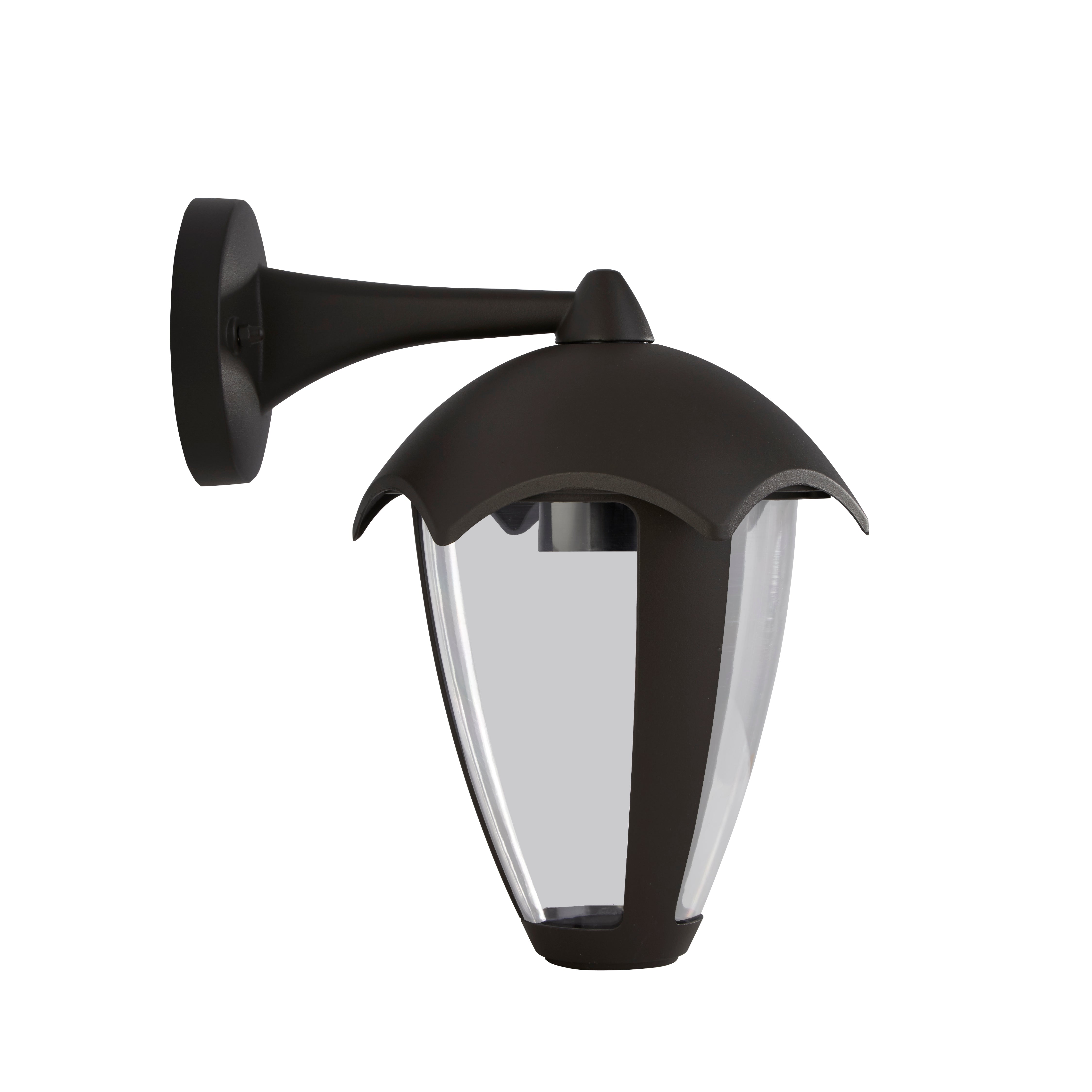 Searchlight Bembridge Outdoor Wall Light - Grey & Clear Polycarbonate