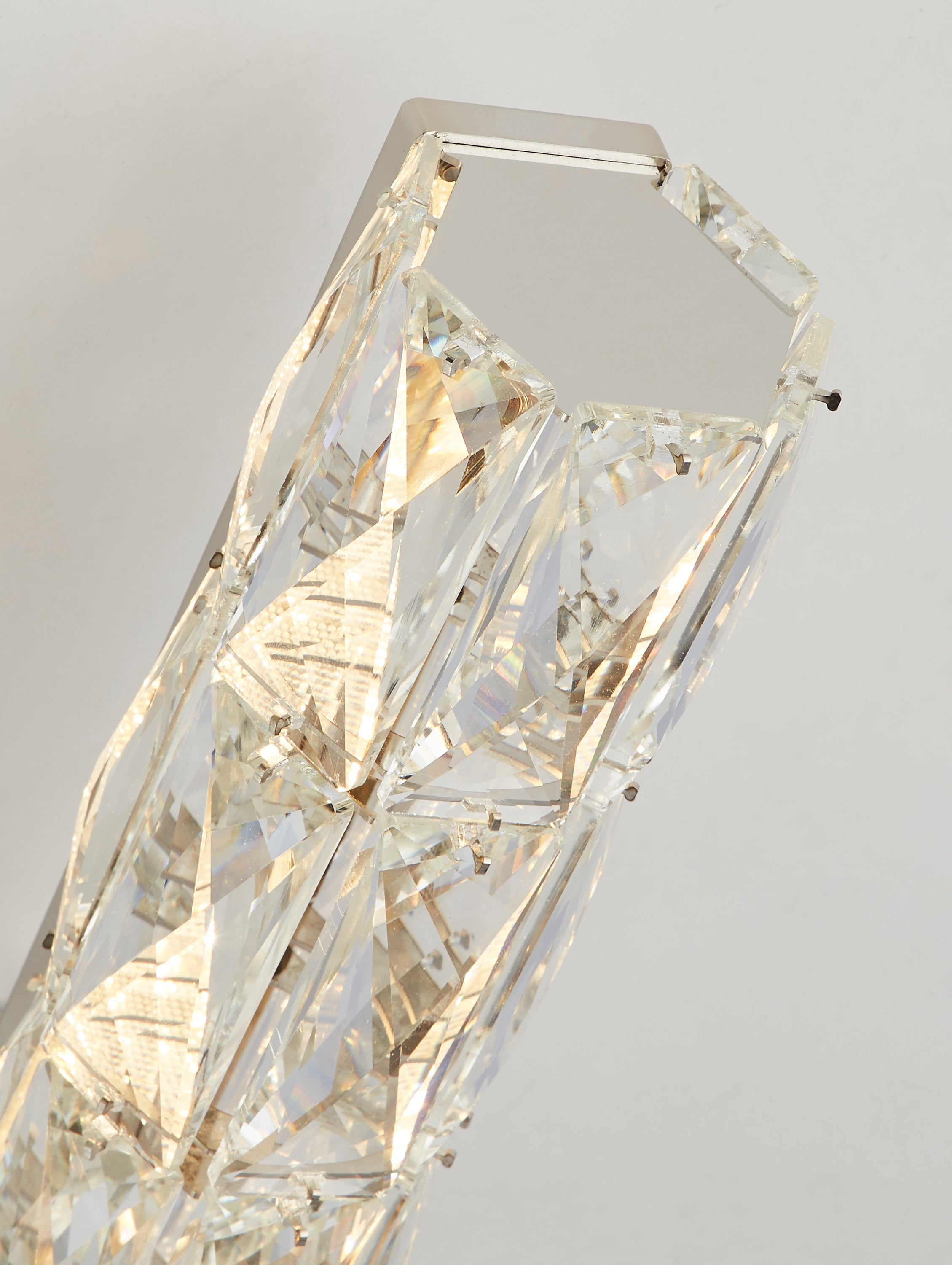 Searchlight Radnor LED Floor Lamp - Chrome & Clear Crystal Trim