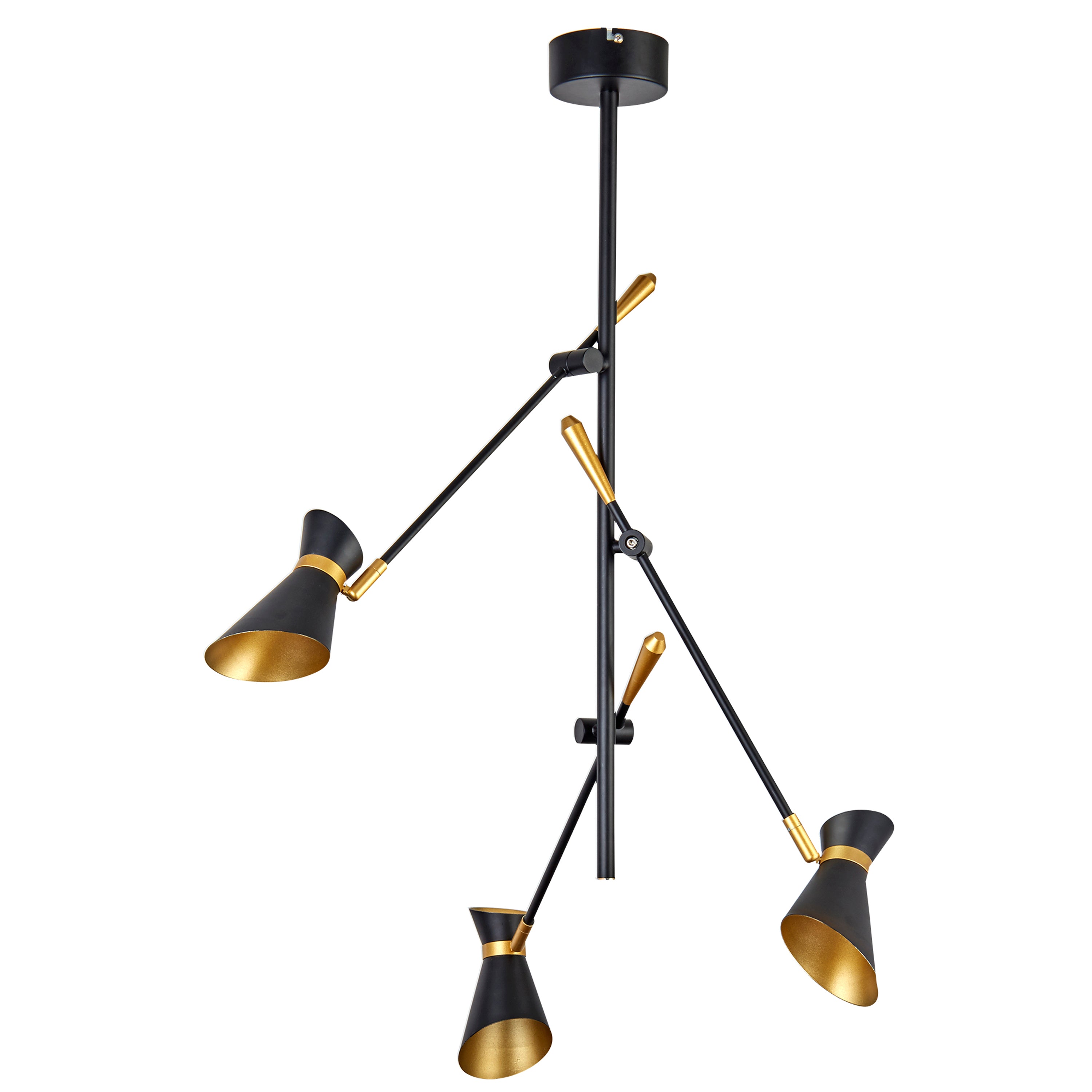 Searchlight Dansie Spotlight 3 Light LED Ceiling Light - Matt Black