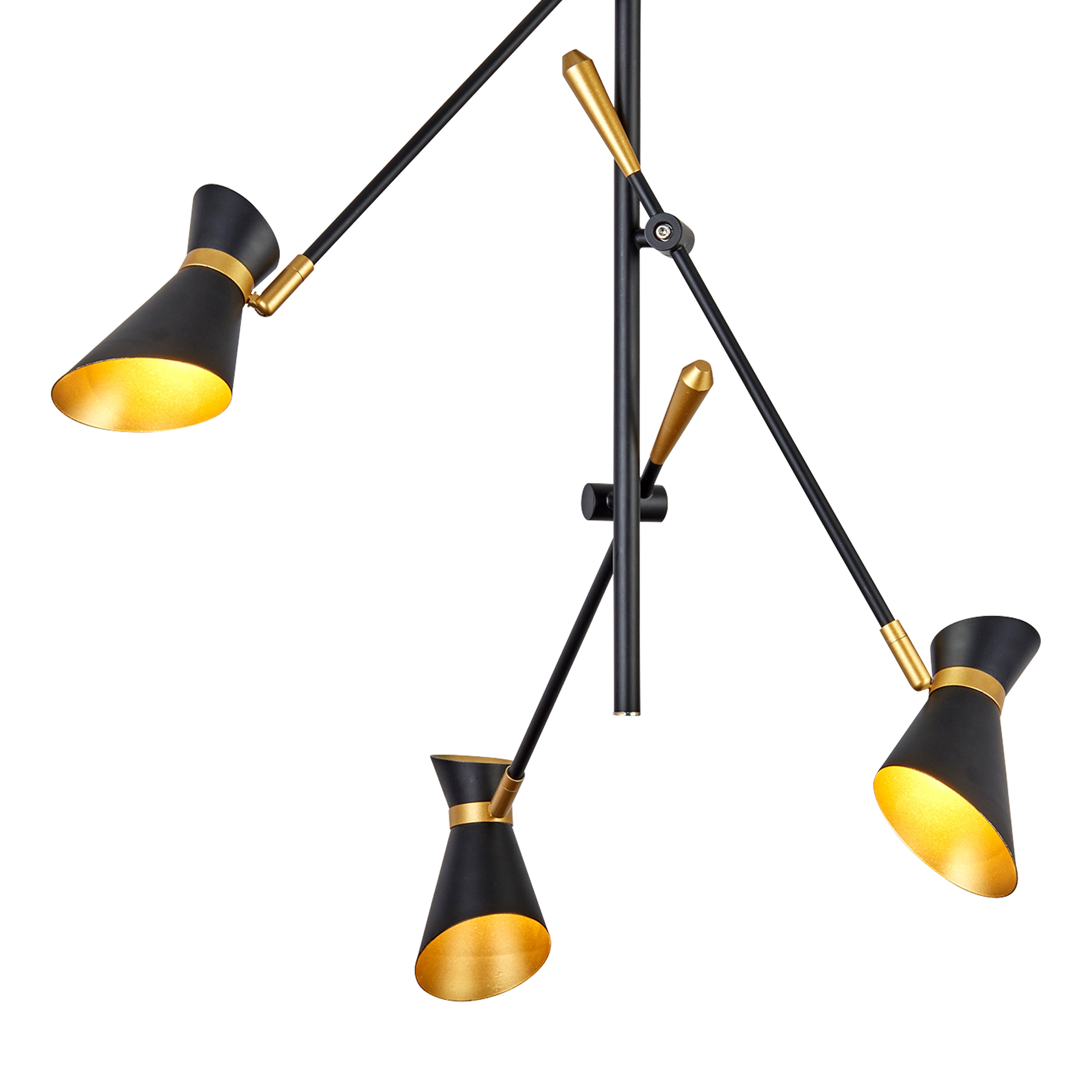 Searchlight Dansie Spotlight 3 Light LED Ceiling Light - Matt Black