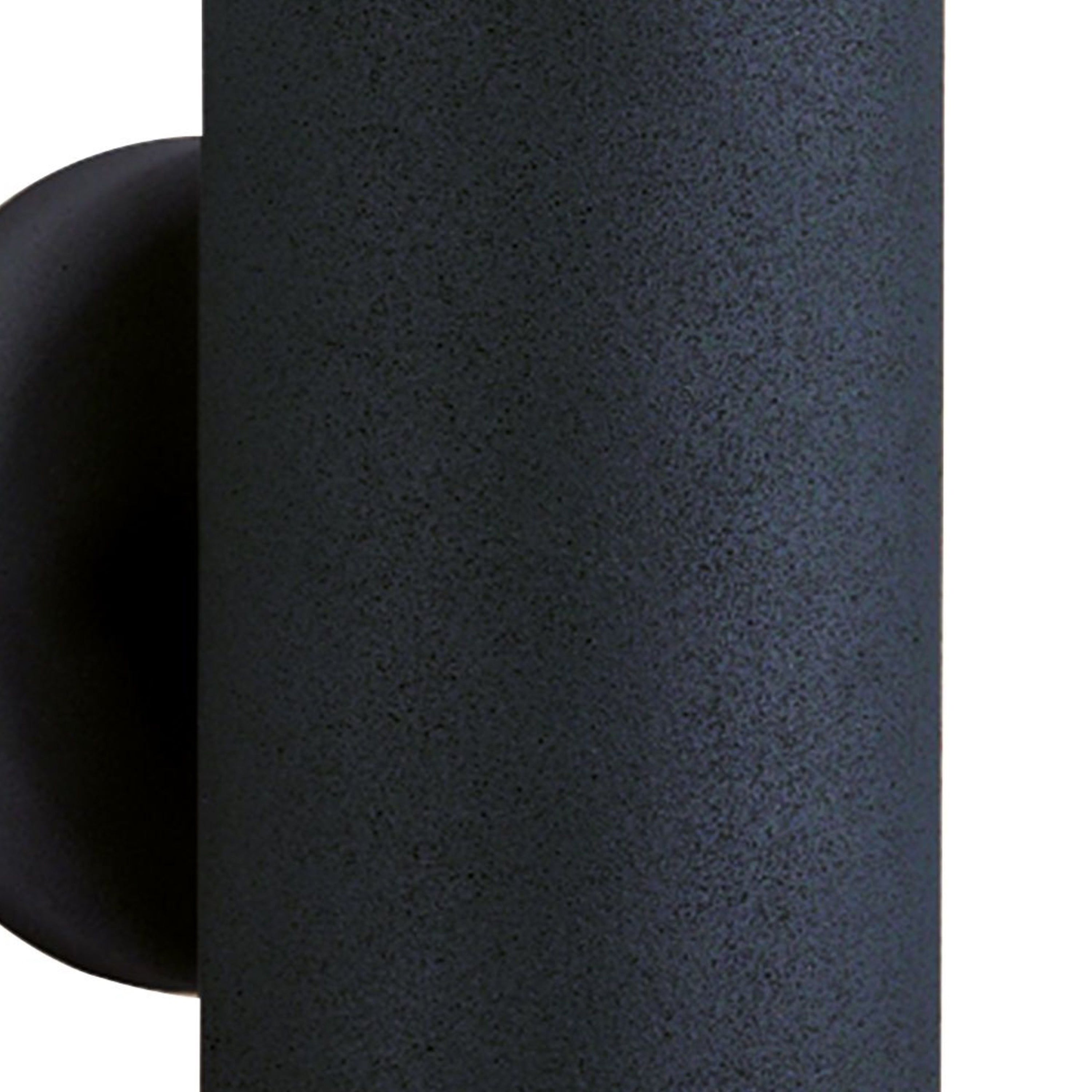 Searchlight Mela 2 Light Outdoor Wall Light - Silk Black & Glass