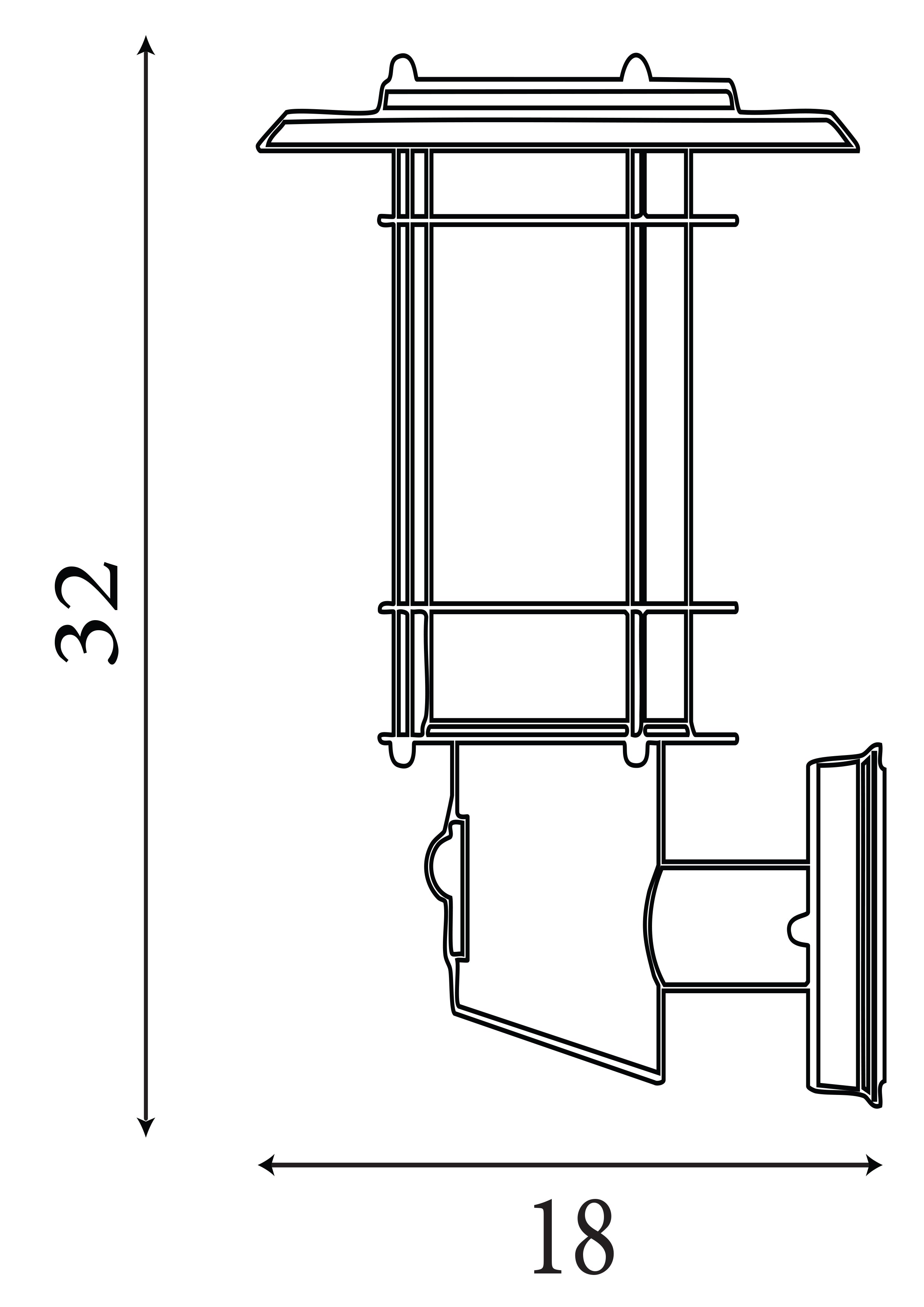 Searchlight Easby Outdoor Wall Light with PIR Sensor - Rust Brown - IP44