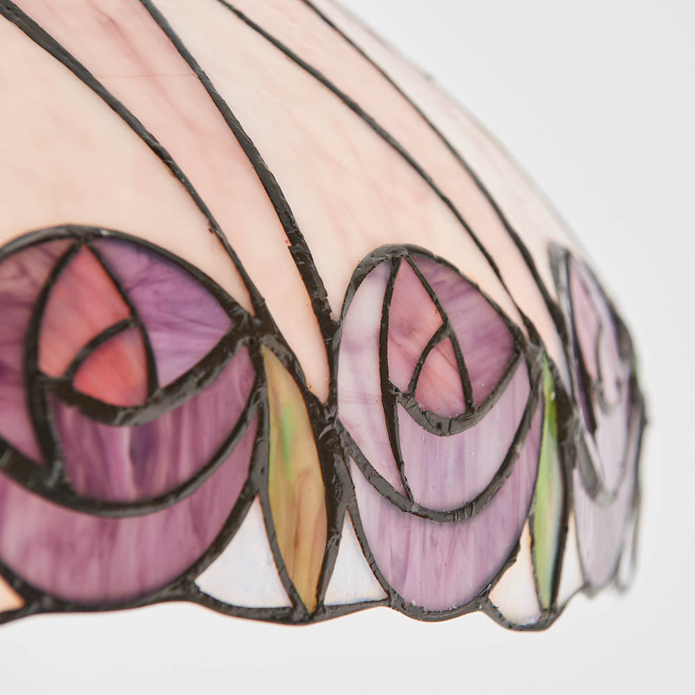 Interiors 1900 Hutchinson Medium Pendant - Handcrafted Tiffany Style Glass