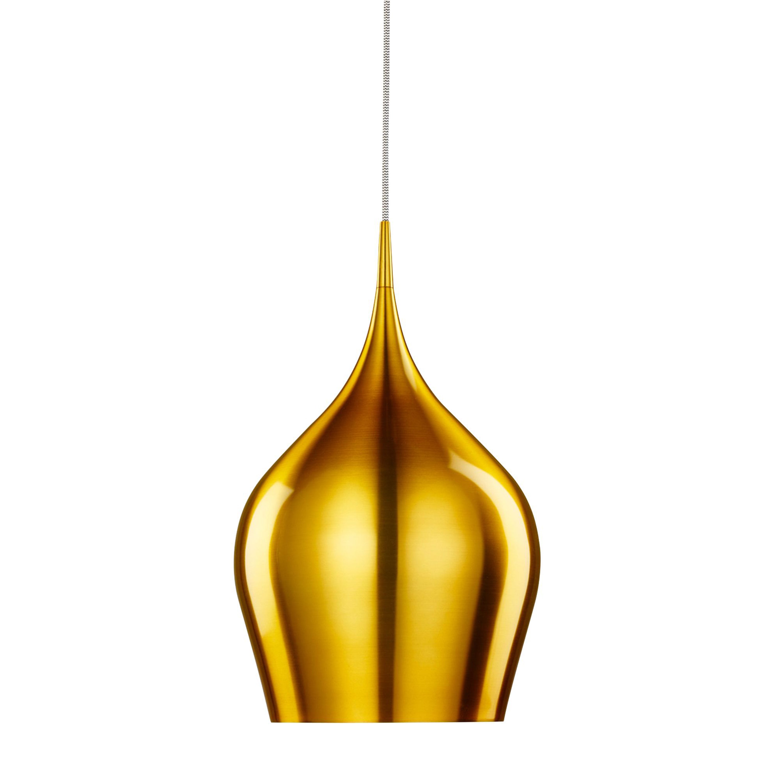 Searchlight Vulcan Single Gold Pendant - Diameter 26cm