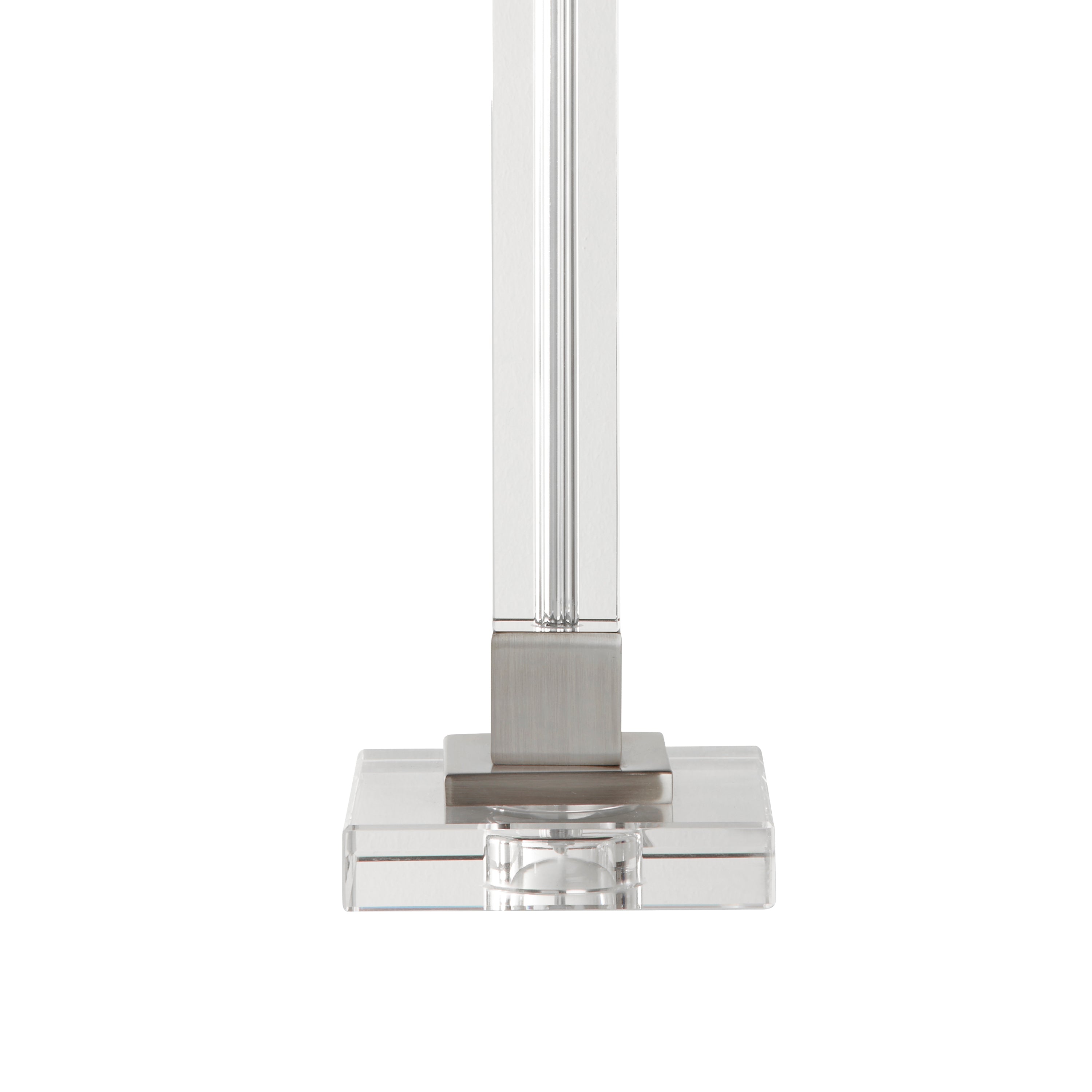 Searchlight Sarah Table Lamp Base - Satin Nickel & Crystal - Base Only