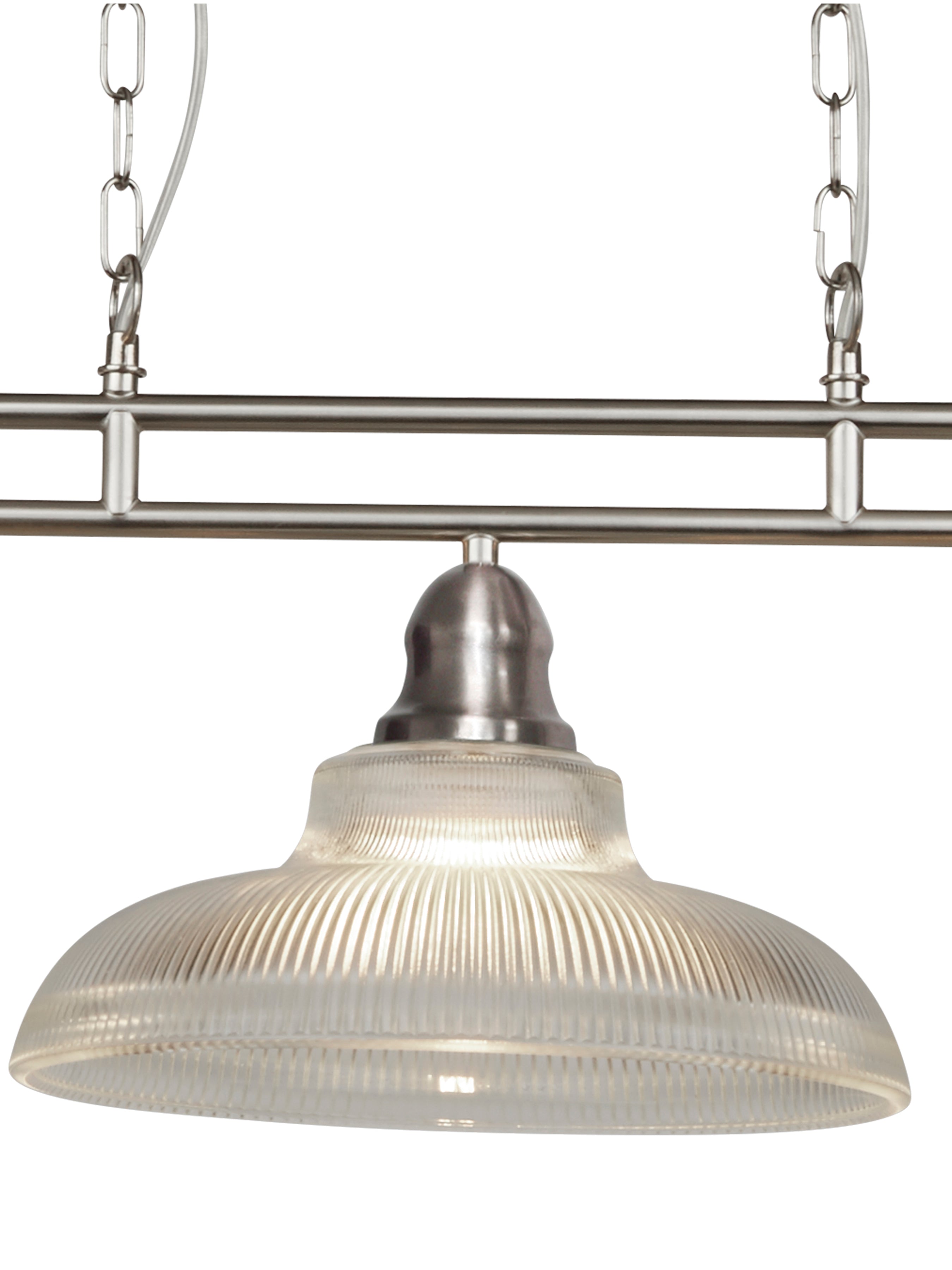 Searchlight Beech III 3 Light Bar Pendant - Satin Silver